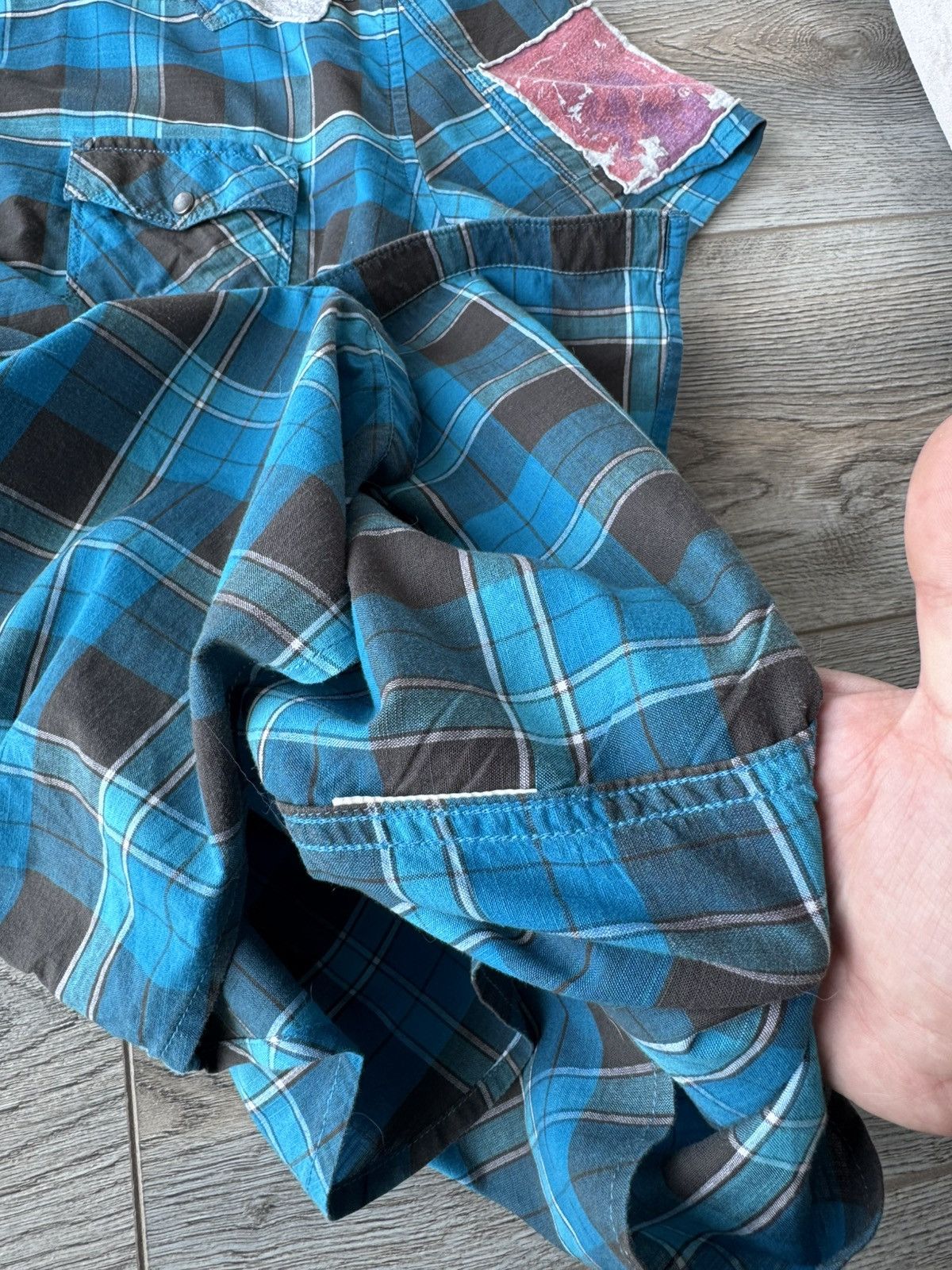 Diesel Diesel Short Sleeve Men's Plaid Shirt Size US XL / EU 56 / 4 - 7 Thumbnail