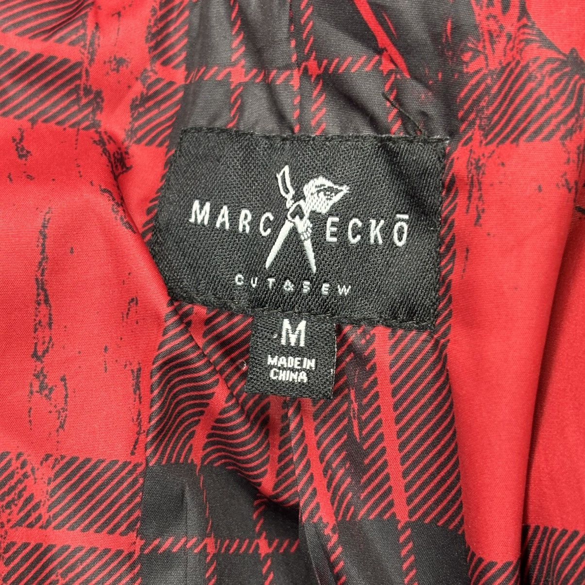 Marc Ecko Marc Eko Cut & Sew Medium Sheen Band Collar Blazer Jacket Size 38R - 5 Thumbnail
