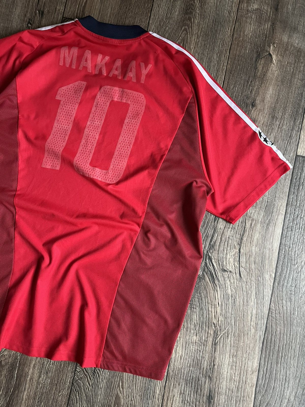 Adidas Vintage Adidas Bayern Munich #10 Roy Makaay 2002/2003 Third Size US L / EU 52-54 / 3 - 13 Thumbnail
