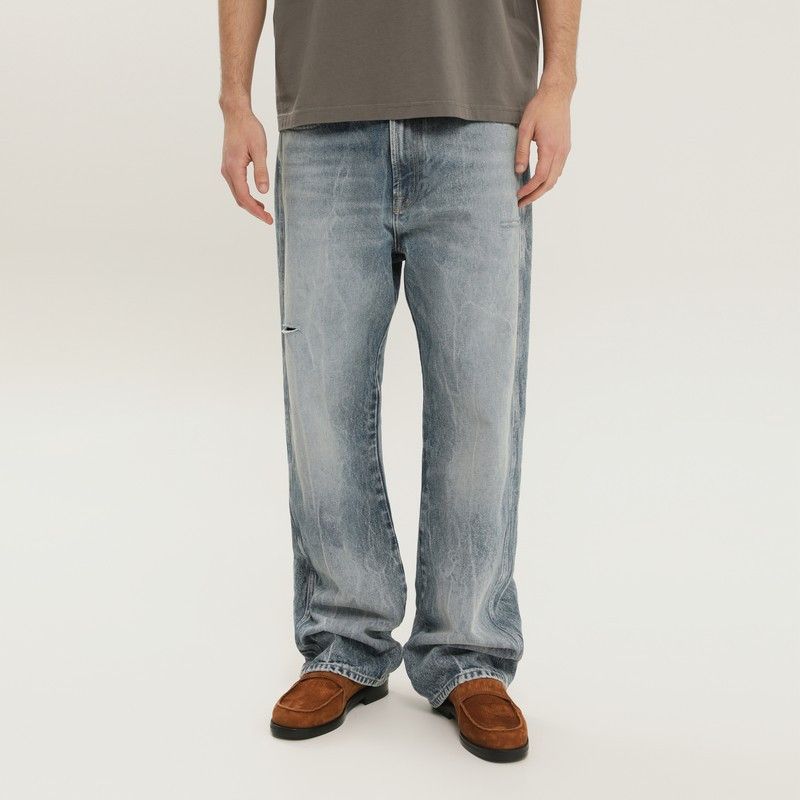 1989 STUDIO 1989 Studio Rhodesian Pants In Stone Blue Denim Size US 31 - 1 Thumbnail