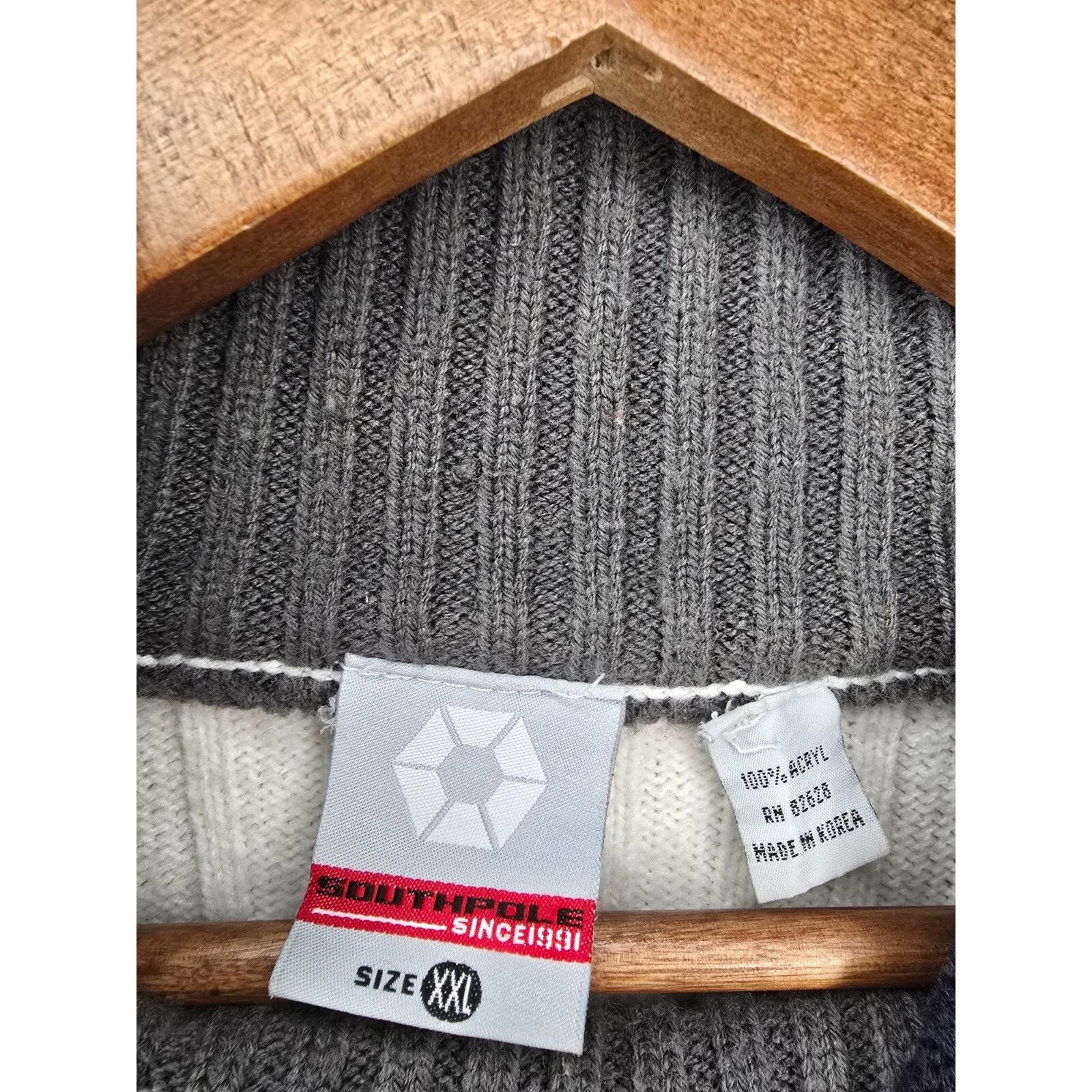 Southpole Vintage Southpole Sweater South Pole Y2K Mock Neck striped Size US XXL / EU 58 / 5 - 9 Thumbnail