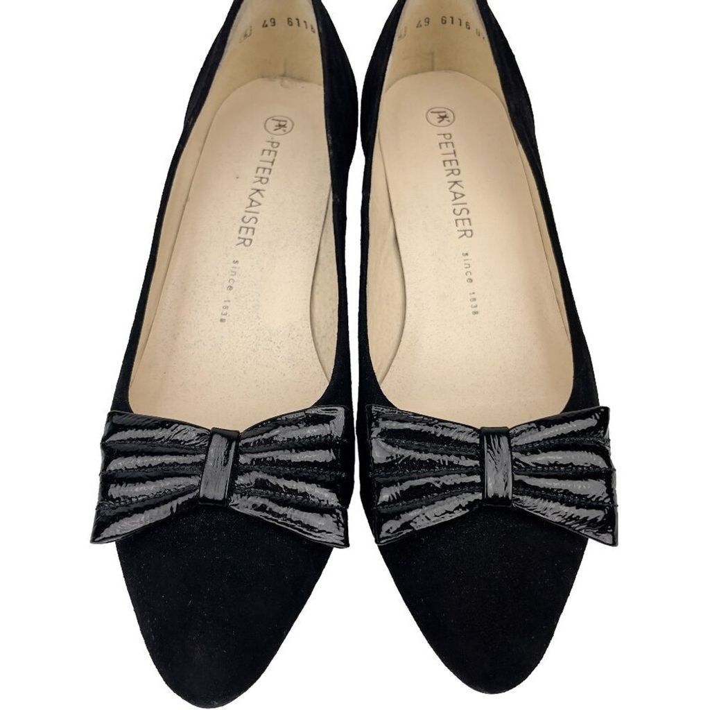 Other Peter Kaiser Balletcore Pumps Black SCHWARZ SUEDE size 6.5M Size US 6.5 / IT 36.5 - 8 Thumbnail
