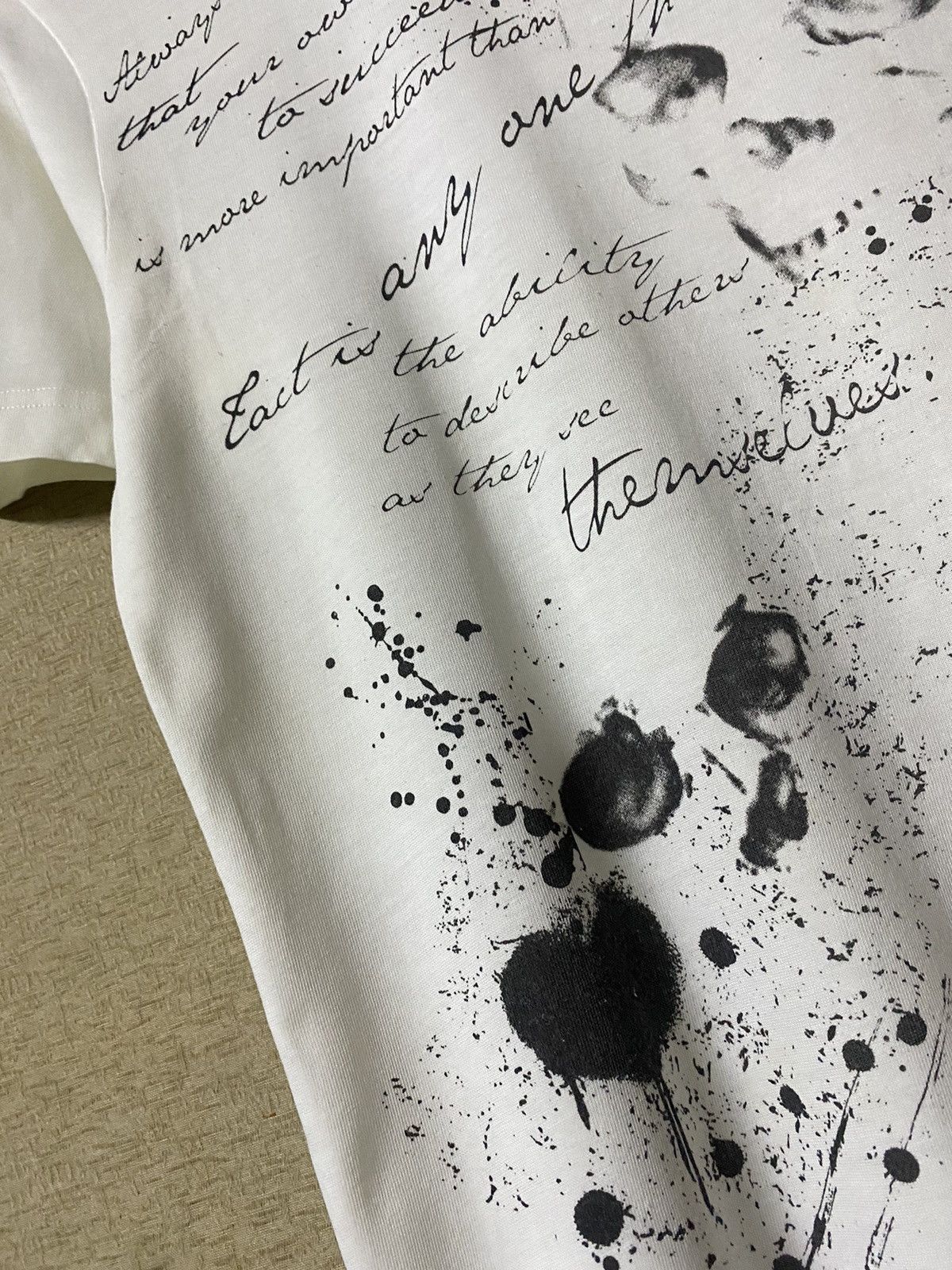If Six Was Nine × Japanese Brand × Le Grande Bleu (L.G.B.) Japan Spinash Gothic Skulls Blood Scripted Tee Size US M / EU 48-50 / 2 - 5 Thumbnail