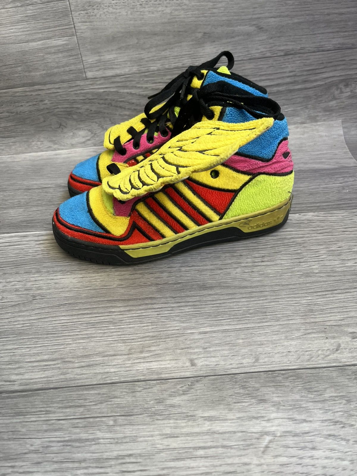 Jeremy Scott Jeremy Schott wings rainbow color way high top sneakers Size US 5 / EU 37 - 5 Thumbnail