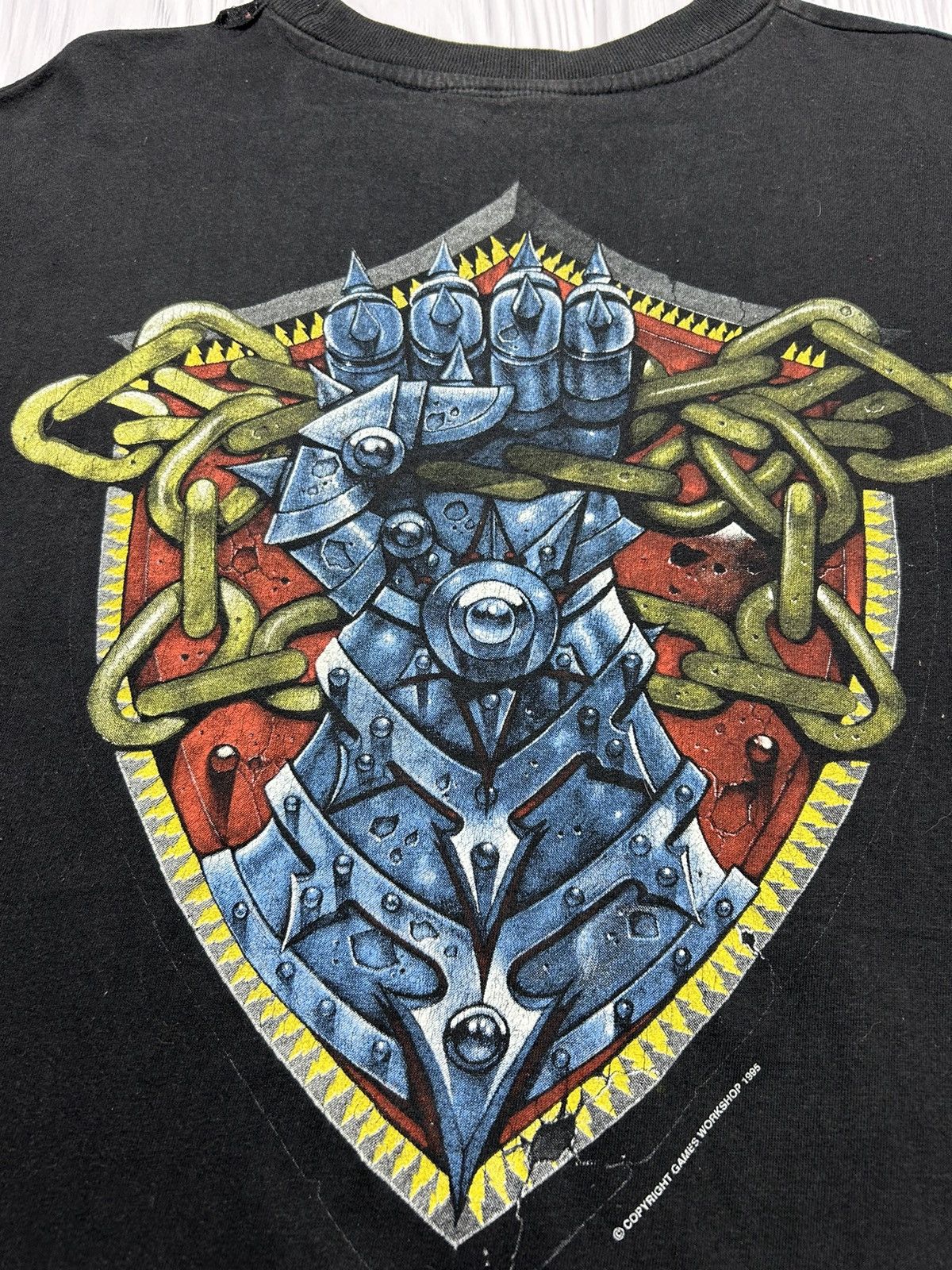 Vintage Rare Vintage 1995 Necromunda Orlocks T-Shirt Size US XL / EU 56 / 4 - 6 Thumbnail