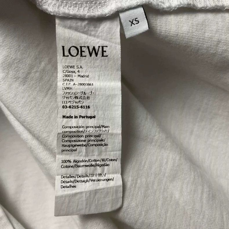 Loewe LOEWE White relief logo short sleeve Size XS / US 0-2 / IT 36-38 - 5 Thumbnail