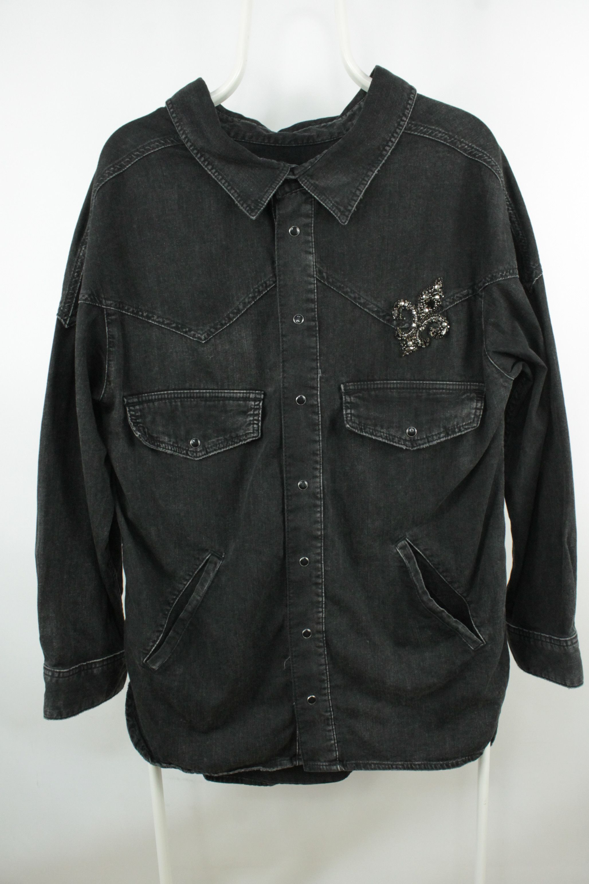 The Kooples Oversized Denim Shirt Jacket Women's