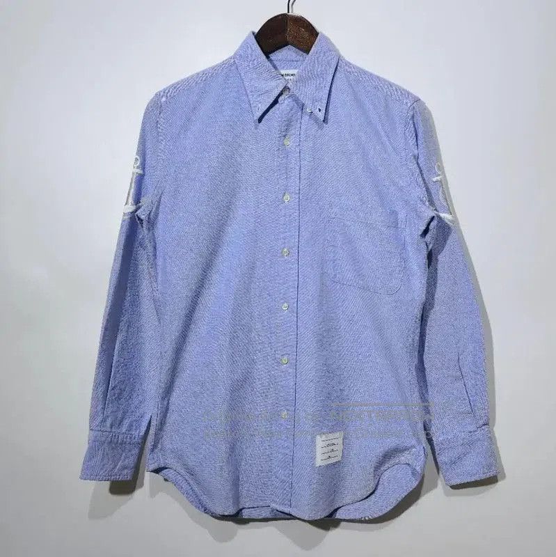 Thom Browne Thom Browne Blue Cotton Women's Shirt . Size M / US 6-8 / IT 42-44 - 1 Thumbnail