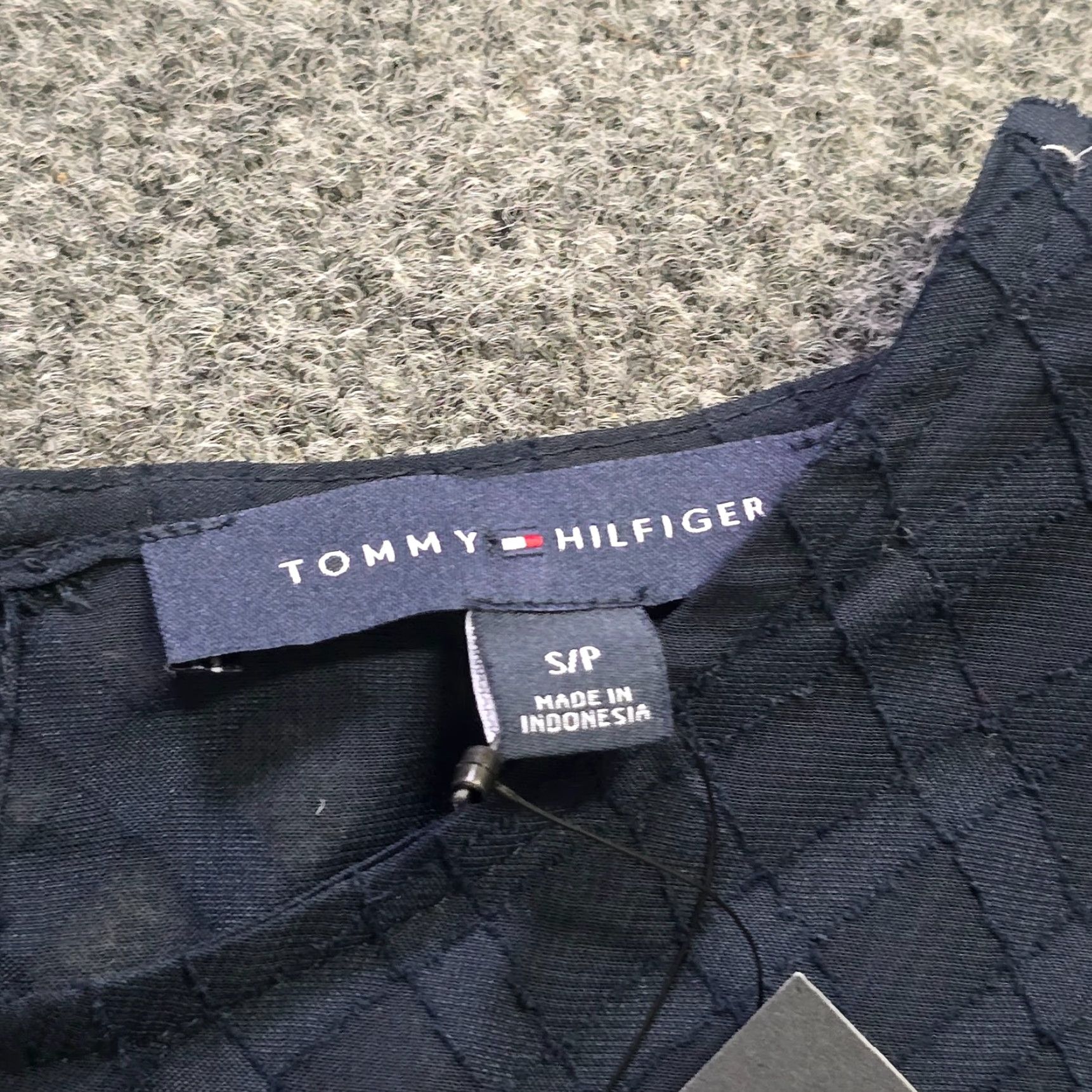 Tommy Hilfiger Tommy Hilfiger Top Women Size Small Blue Plaid Sheer Lined Tiered Casual Balloon Sleeve Round Neck Pullover Regular Women’s Shirt Size S / US 4 / IT 40 - 4 Thumbnail