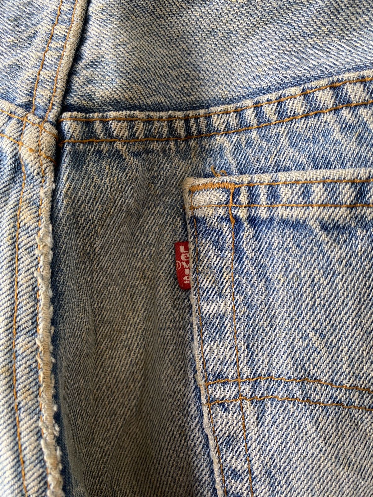 Levi's Vintage 90s Levi’s 501 Rusty Denim Size US 31 - 16 Thumbnail