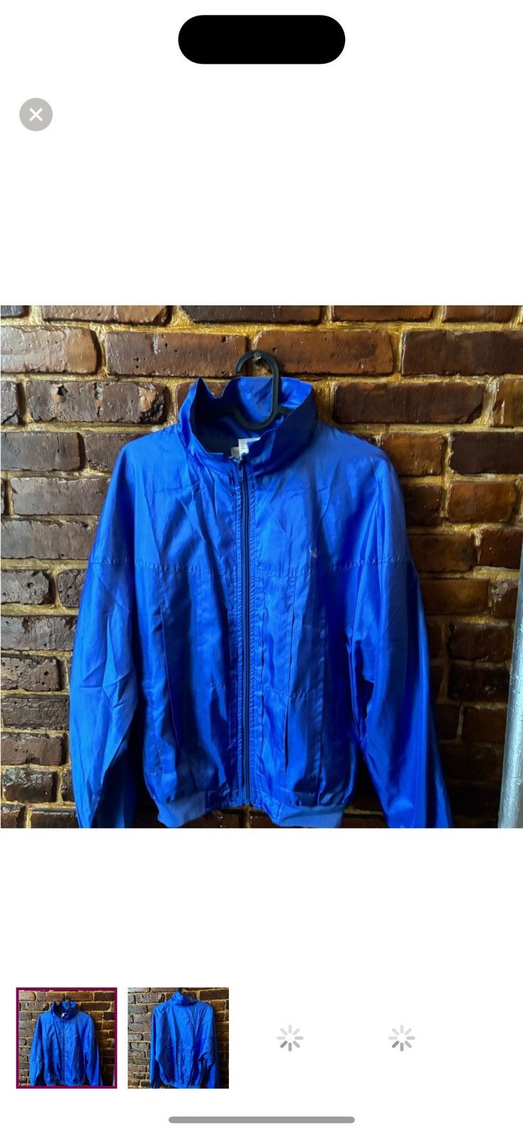 Adidas Blue Satin Vintage Adidas Bomber Jacket - M Hardly worn Size M / US 6-8 / IT 42-44 - 1 Thumbnail