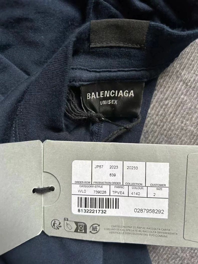 Balenciaga Balenciaga Short-sleeved t-blue Size US M / EU 48-50 / 2 - 3 Thumbnail