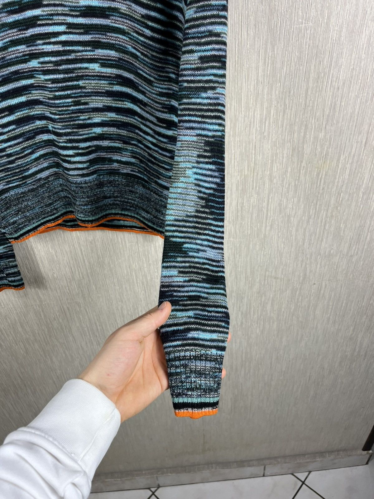Missoni Missoni wool colorful thin sweater turtleneck patterned Size M / US 6-8 / IT 42-44 - 12 Thumbnail