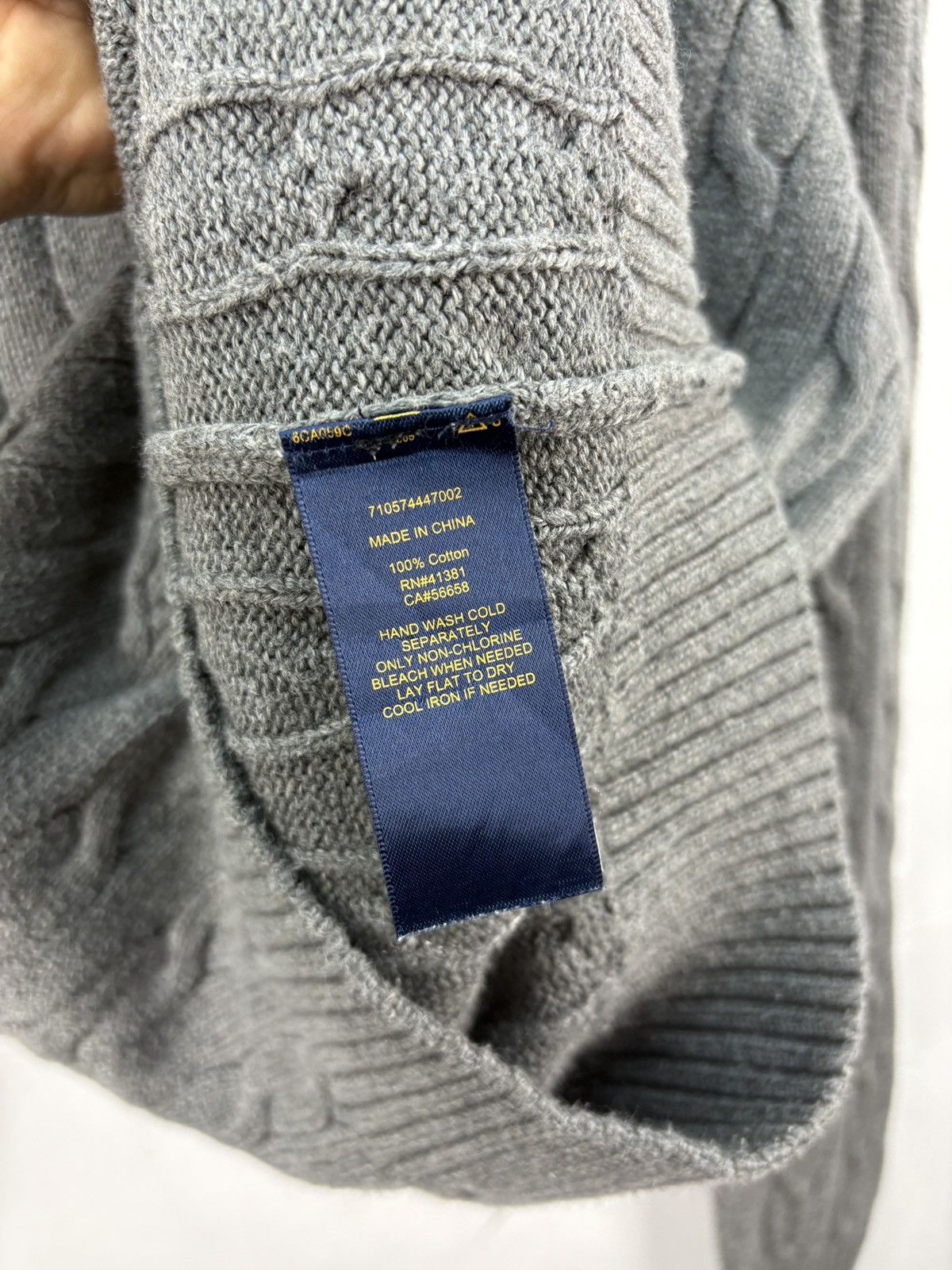Ralph Lauren Polo Ralph Lauren Knitwear Sweater Cable Knit Jumper Size US S / EU 44-46 / 1 - 5 Thumbnail
