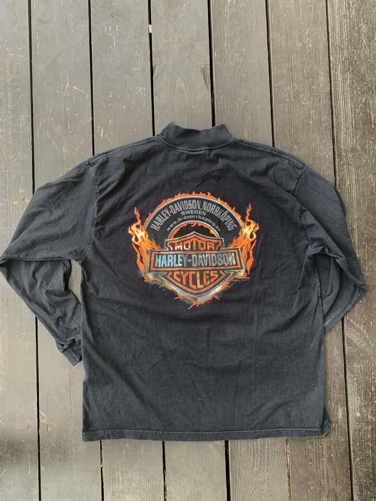 Harley Davidson Harley Davidson vintage longsleeve swag affliction drip Size US XL / EU 56 / 4 - 1 Thumbnail