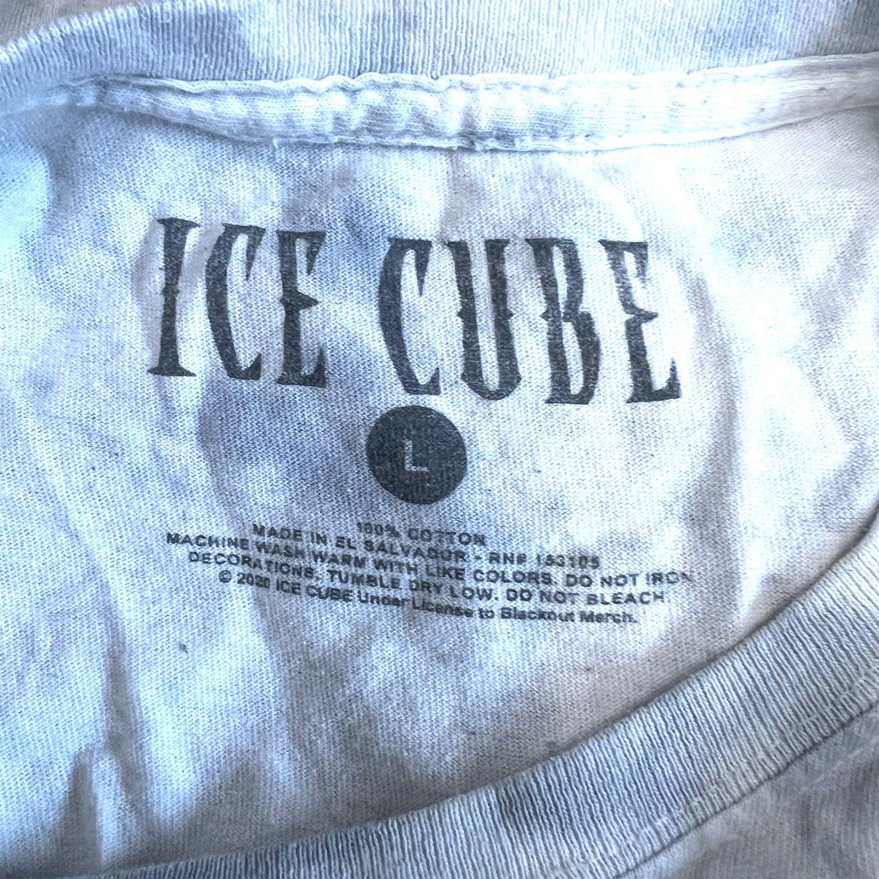 Vintage ICE CUBE Tie-Dye It Was A Good Day T-Shirt Adult L Gray with Logo Cube 90s Hip Hop Music Shirt Mens Regular Crew Neck Short Sleeves Cotton Knit Size US L / EU 52-54 / 3 - 6 Thumbnail