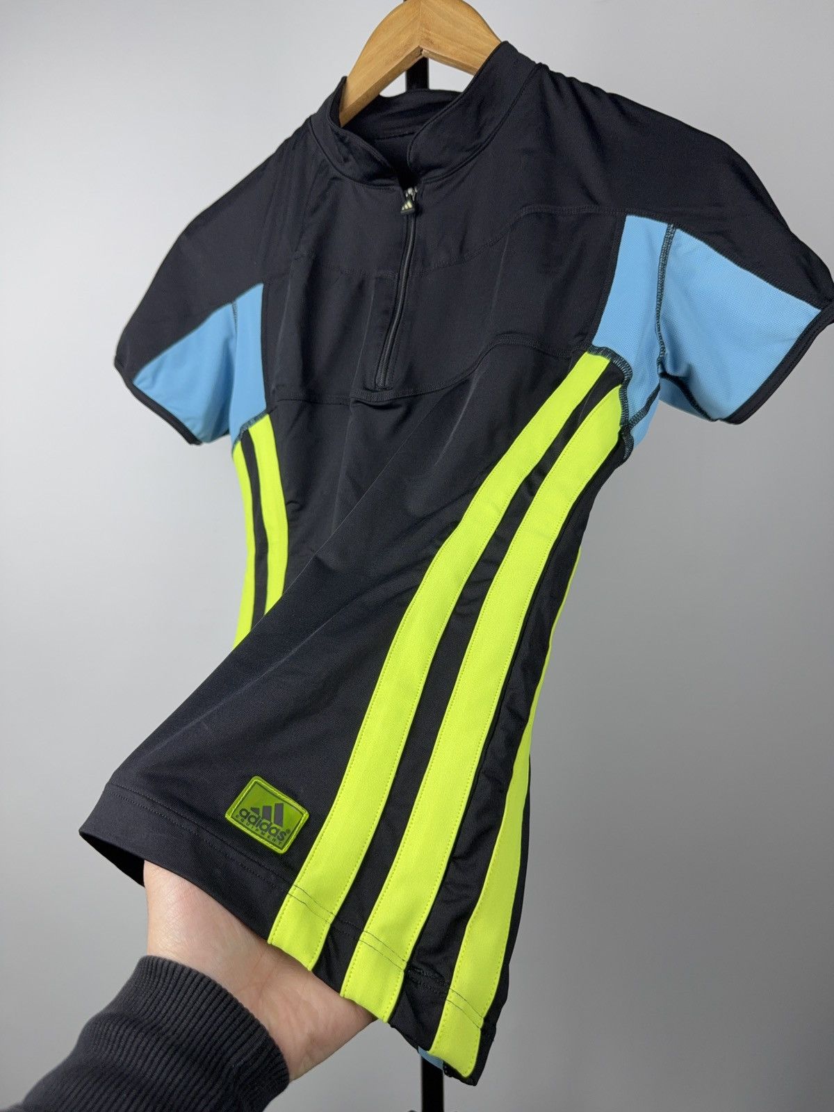 Adidas 90s Adidas Cycling Jersey 1/4 Zip Performance Bike Top Size M / US 6-8 / IT 42-44 - 6 Thumbnail