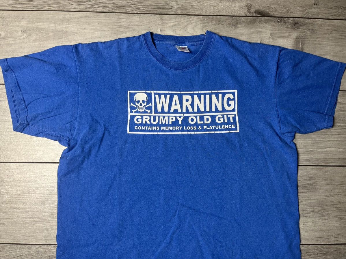 Band Tees Vintage Humor warning grumpy old git Tshirt size XLarge Size US XL / EU 56 / 4 - 3 Thumbnail