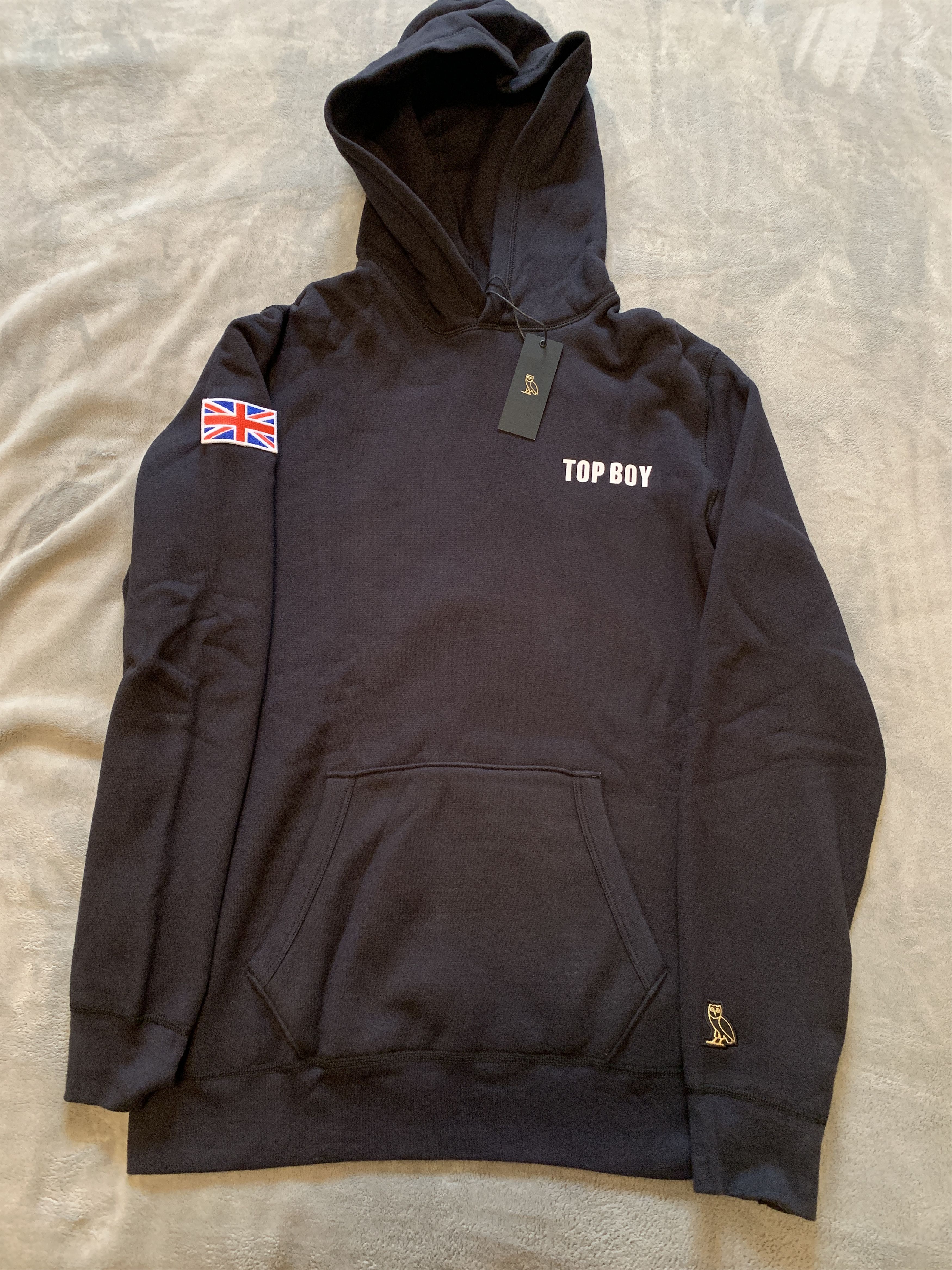 Image of Drake x Octobers Very Own Ovo Top Boy London Exclusive Hoodie 2019 Drop in Black, Men's (Size 2XL)