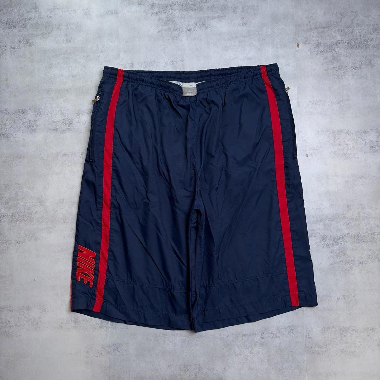 Nike Y2K Navy Nike Surf Baggy Striped Board Shorts Size US 36 / EU 52 - 1 Thumbnail