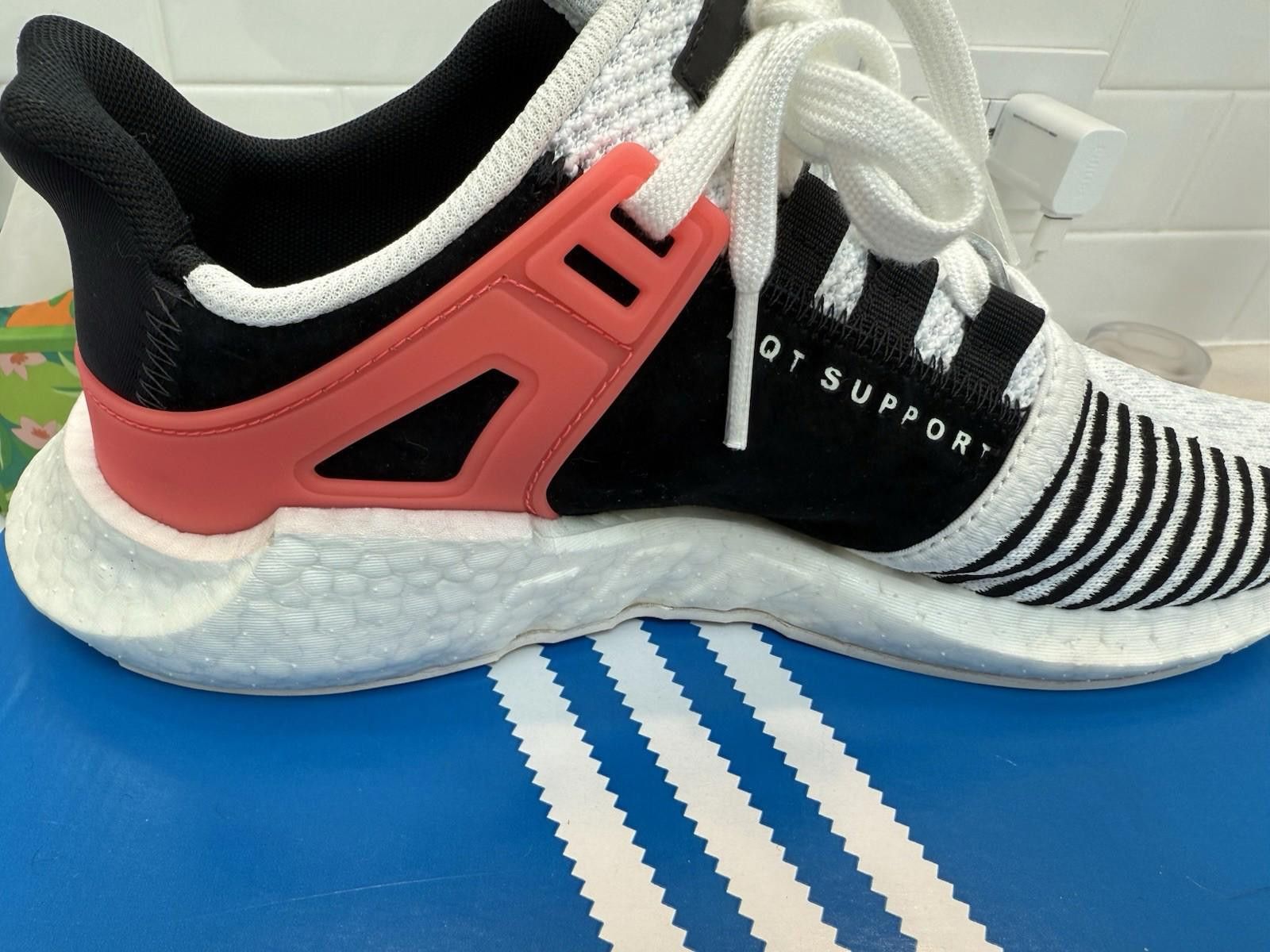 Adidas Adidas EQT Support 93/17 White Turbo Red Men's Size 8 BA7473 Size US 8 / EU 41 - 7 Thumbnail