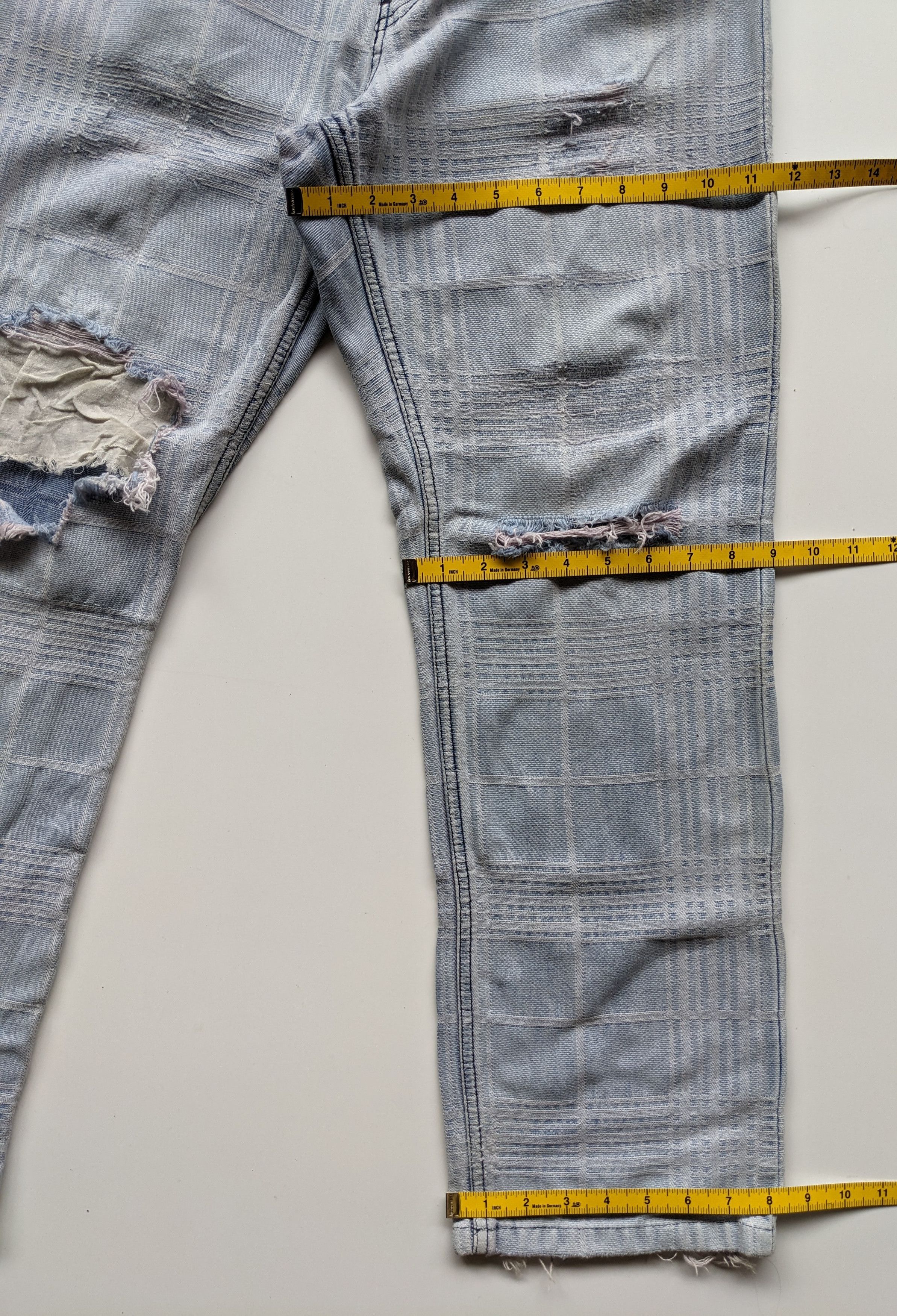 PPFM PPFM plaid distressed jeans Size US 30 / EU 46 - 8 Thumbnail