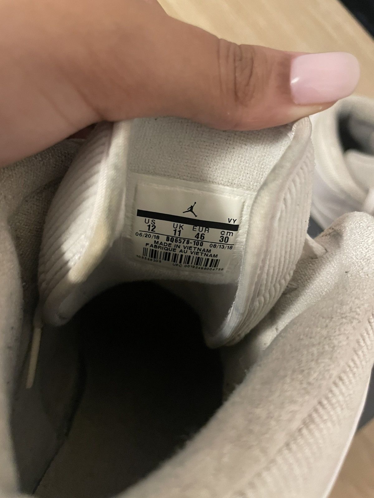 Jordan Brand Jordan 1 high- White- Size 12 Mens Size US 12 / EU 45 - 2 Thumbnail