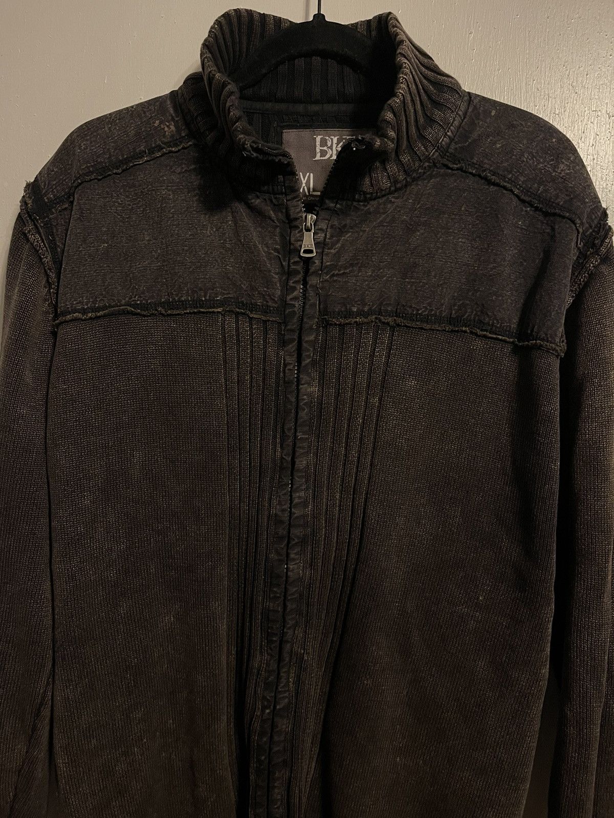BKE Bke Knitted Zip Sweater Size US XL / EU 56 / 4 - 2 Thumbnail
