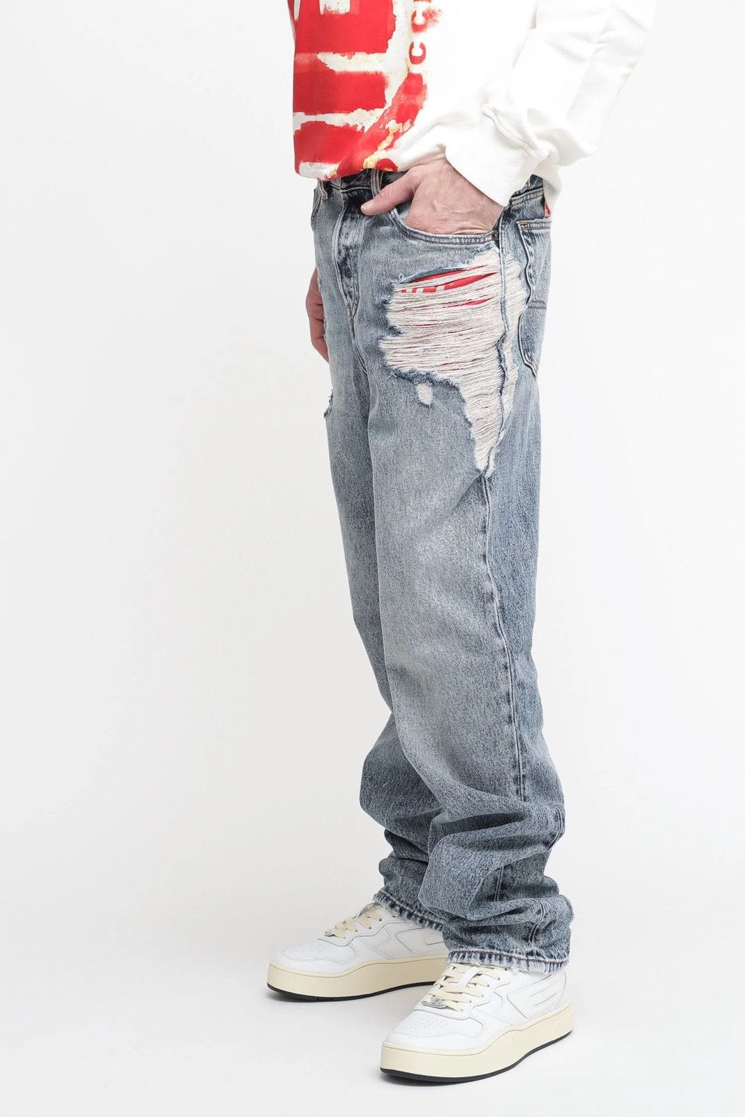 Diesel 🔥450$ Diesel 1955 D-Rekiv Straight Jeans/Diesel Rekiv Jeans Size US 34 / EU 50 - 19 Thumbnail