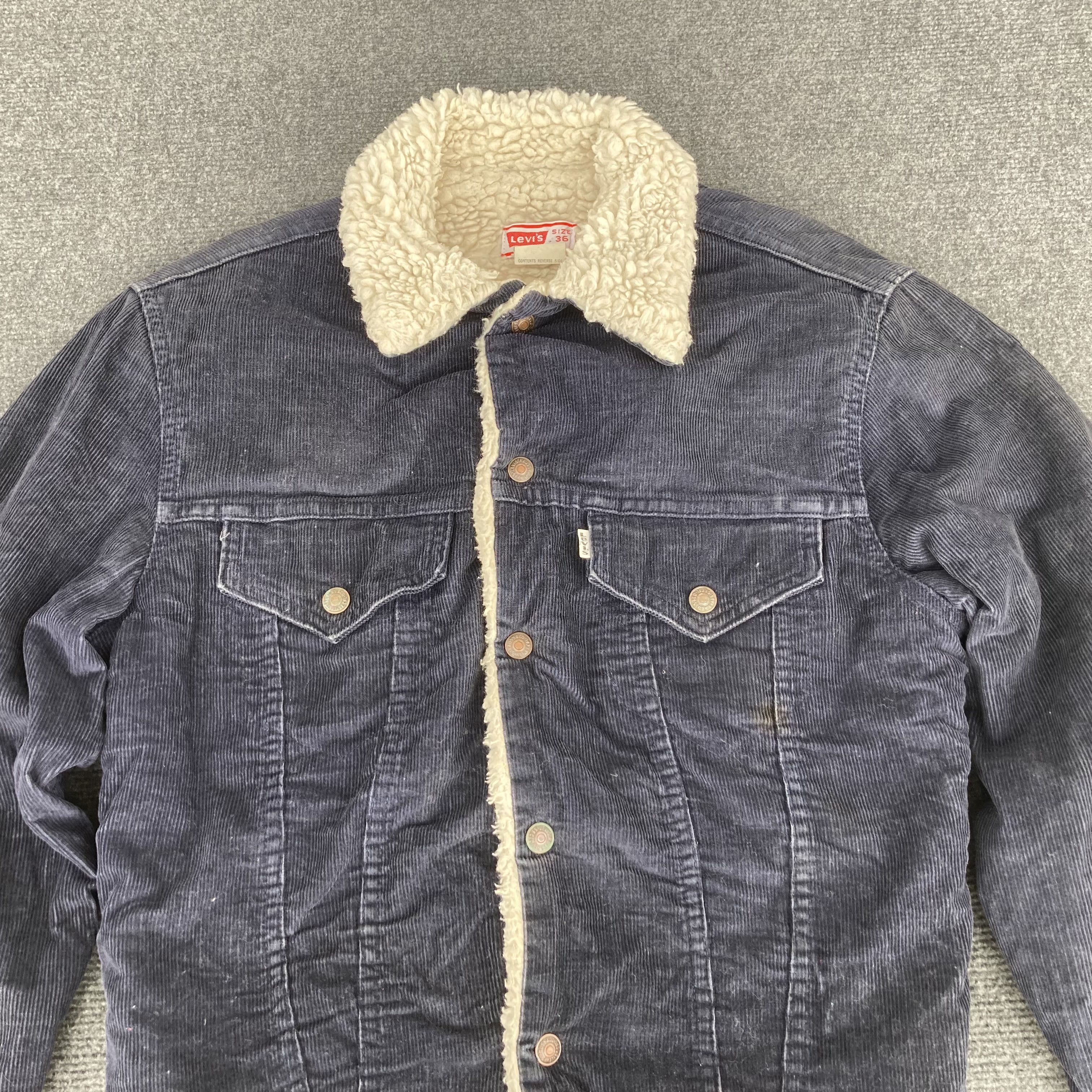Levi's × Vintage Vtg Levis Sherpa Lined Denim Sz 36 Jacket Size US S / EU 44-46 / 1 - 2 Thumbnail