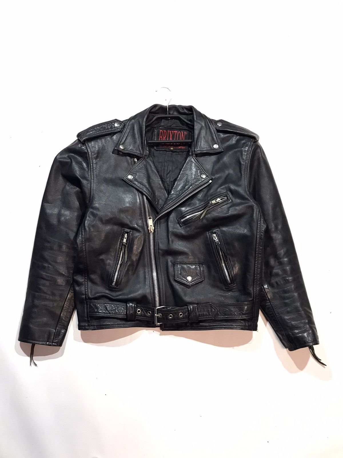 Vintage Vintage Brixton Leather Moto Biker jacket M size Size US M / EU 48-50 / 2 - 1 Thumbnail