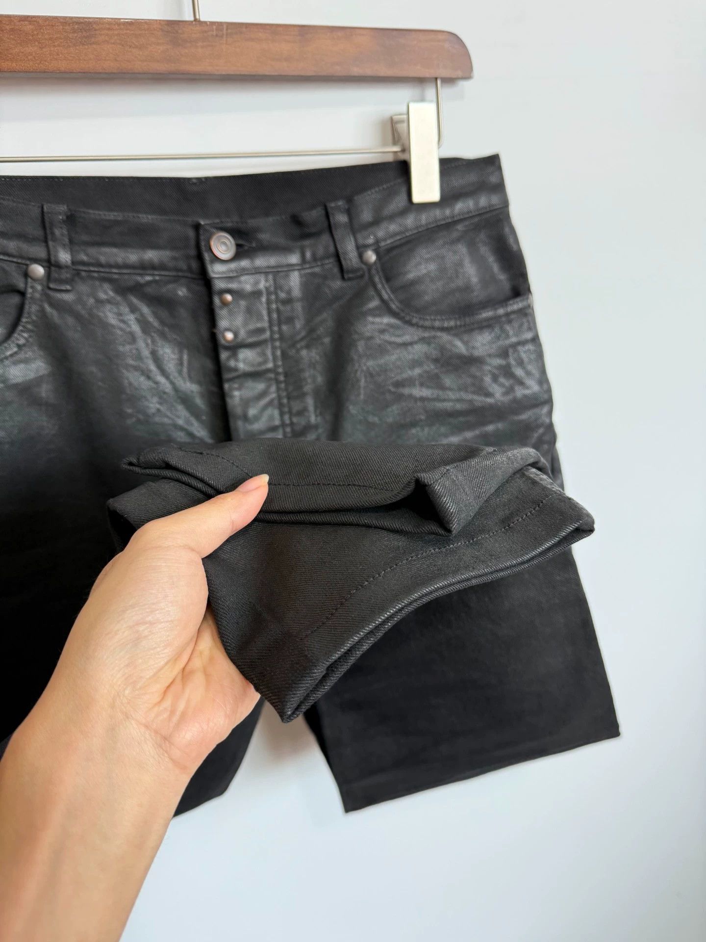 Maison Margiela Waxed Denim Jeans - Runway - Size 48
