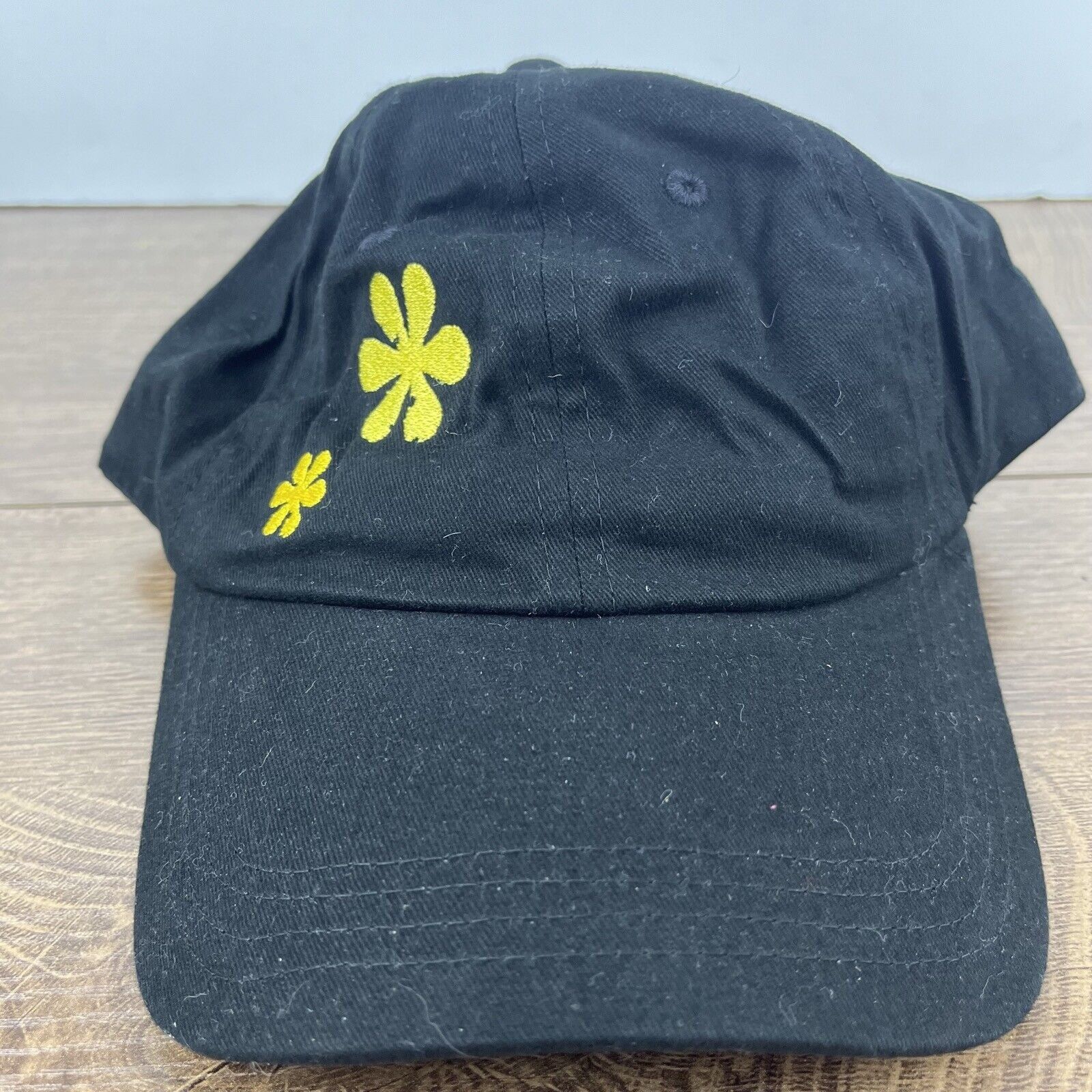 Other Flower Hat Flower Baseball Hat Black Adjustable Hat Black Ad Size ONE SIZE - 4 Thumbnail