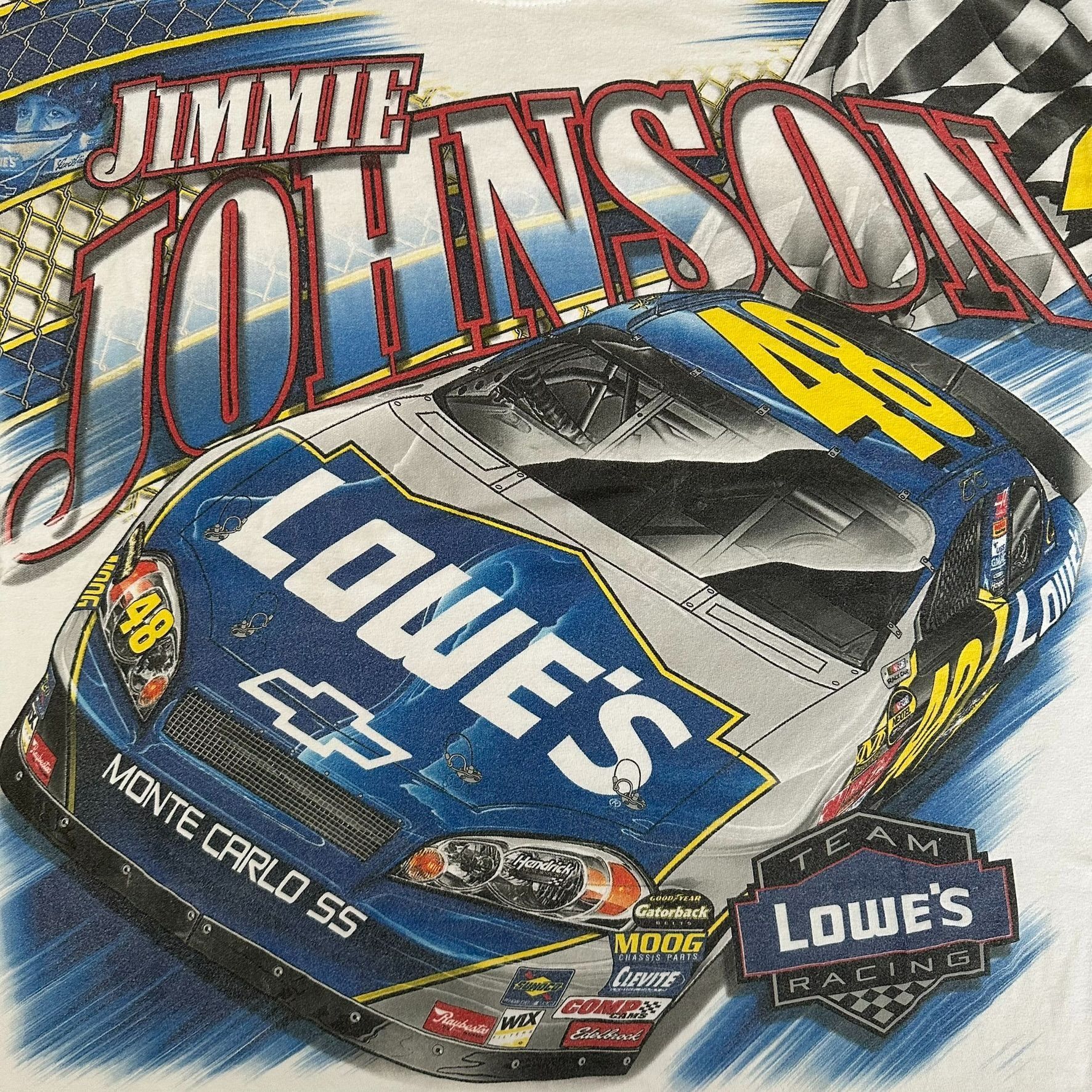 NASCAR Vintage Y2K NASCAR Jimmie Johnson Lowe's AOP T-Shirt All Ove Size US XXL / EU 58 / 5 - 2 Thumbnail