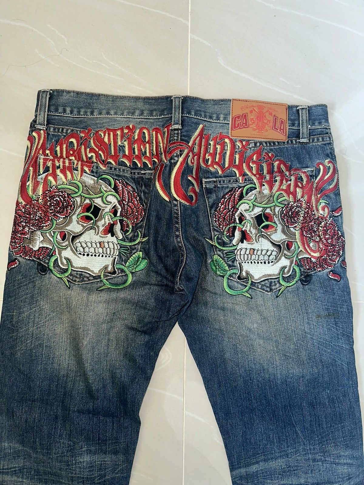 Christian Audigier × Japanese Brand × Vintage Christian Audigier vintage jean Size US 34 / EU 50 - 1 Thumbnail