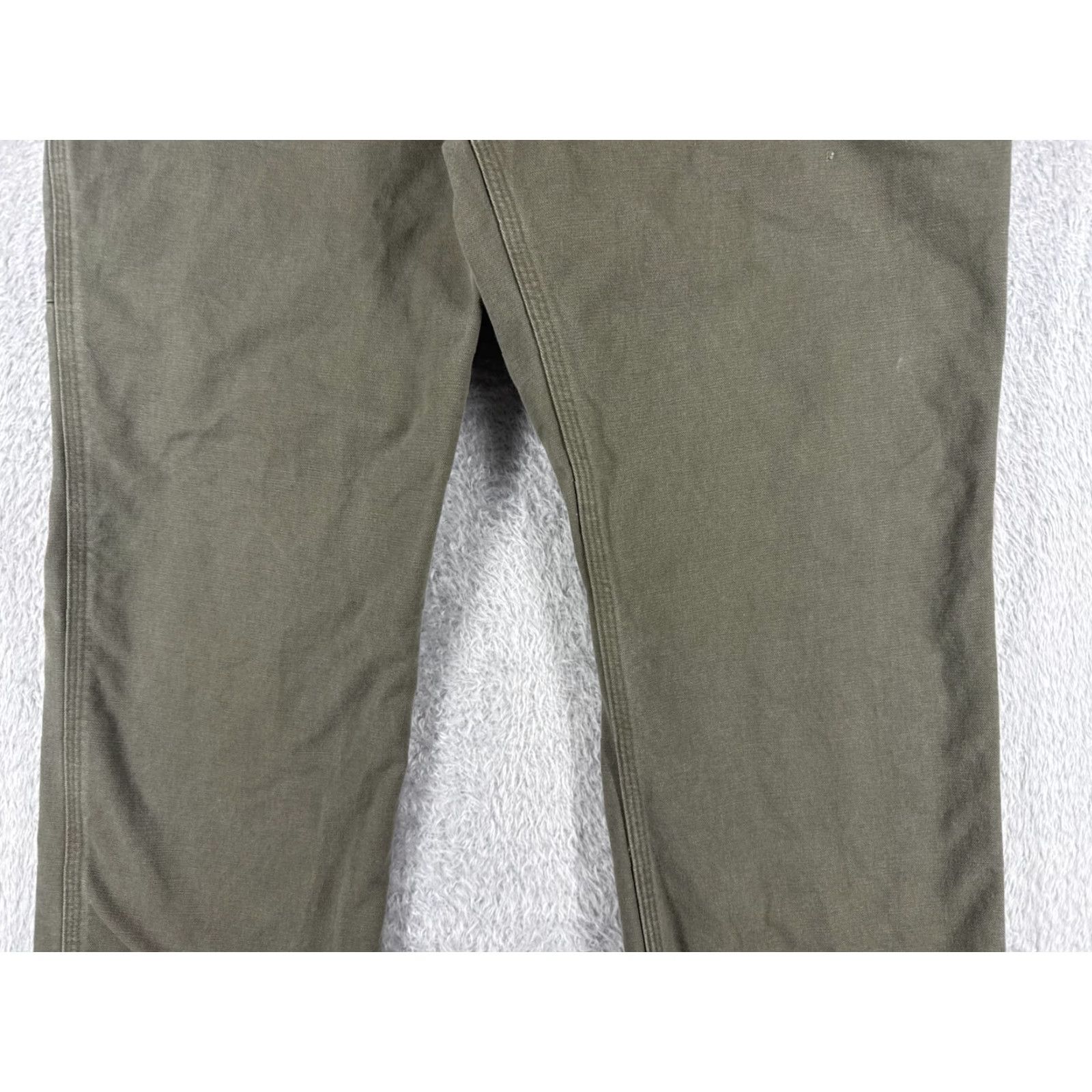 Carhartt Carhartt Pants Men 42 Green Washed Duck Relaxed-Fit Dungaree 100% Cotton Cargo Size US 42 / EU 58 - 3 Thumbnail