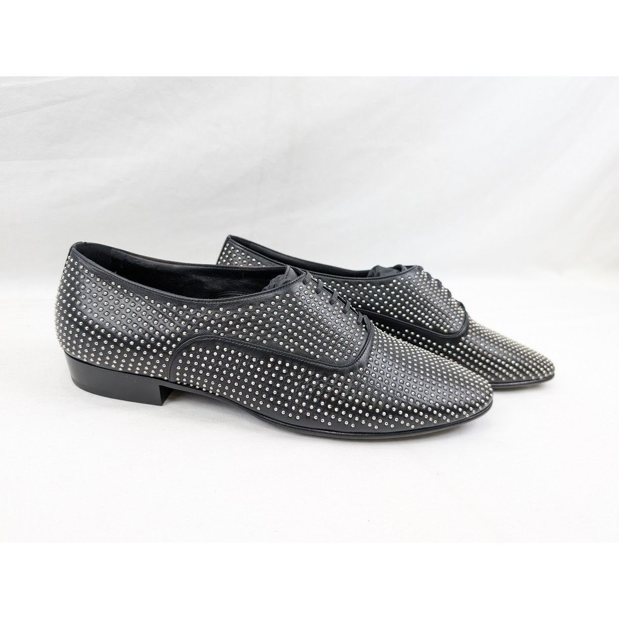 Saint Laurent Paris o1rshd1 Vadim 20 Richelieu Shoes in Nero Size US 11 / EU 44 - 11 Thumbnail