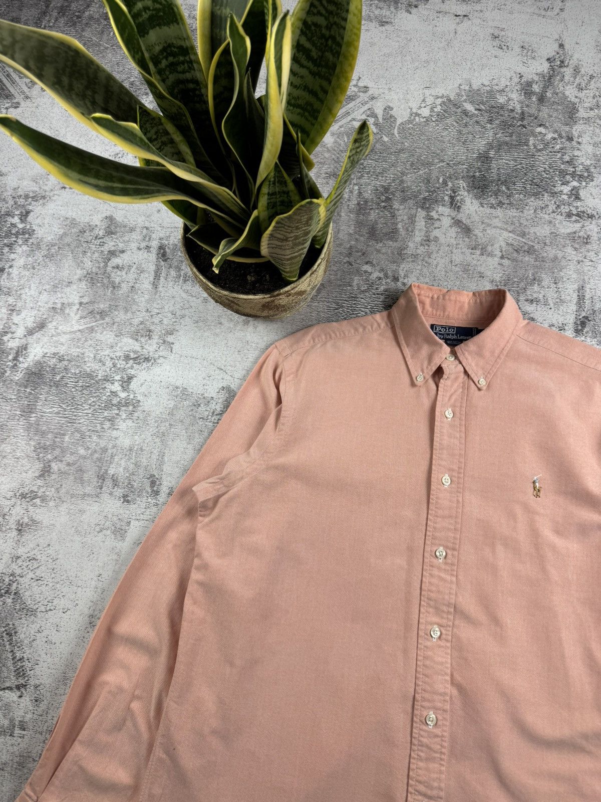 Polo Ralph Lauren Polo Ralph Lauren Basic Blank 90S Longsleeve Button Shirt Size US L / EU 52-54 / 3 - 4 Thumbnail