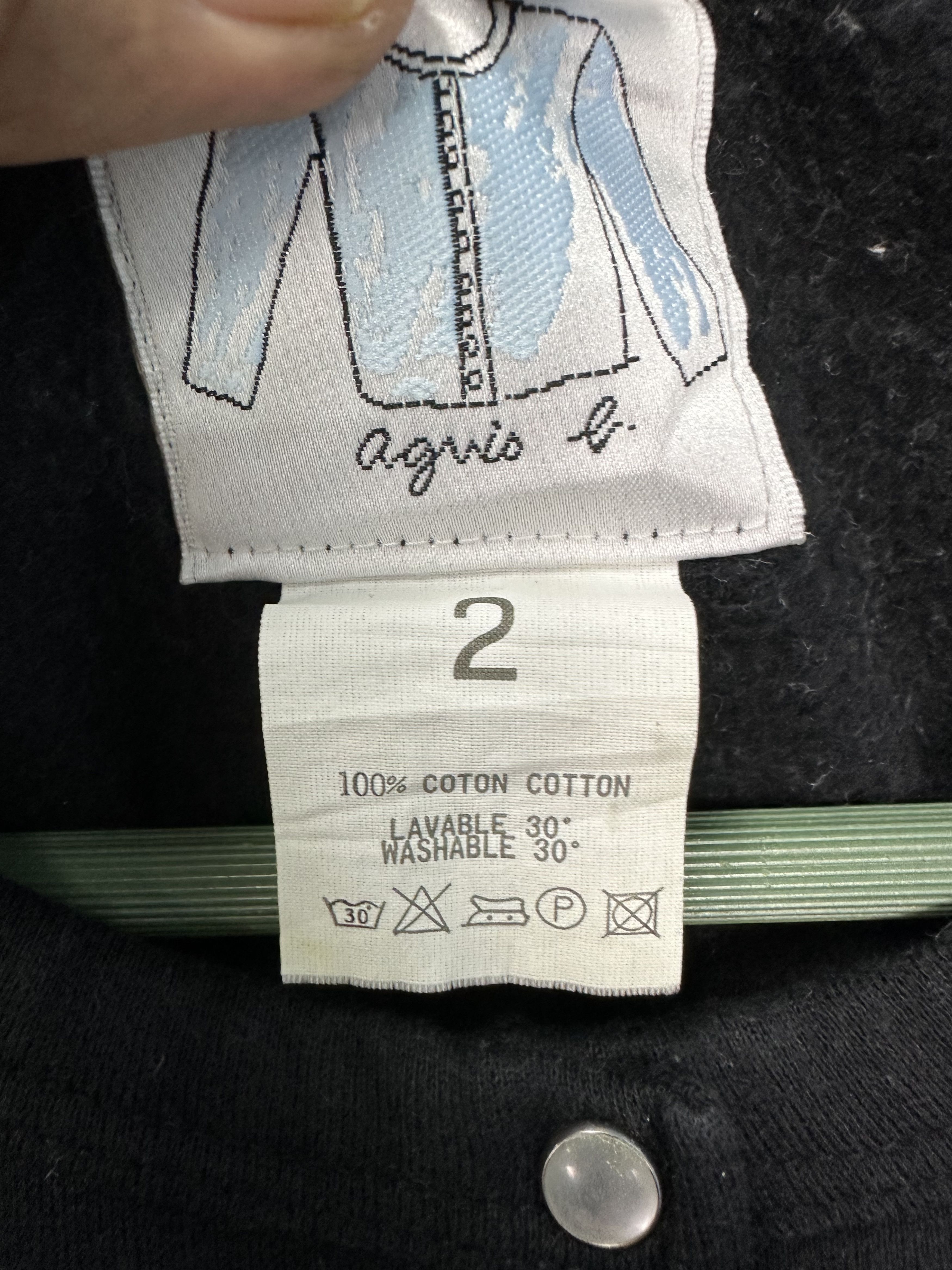 agnes b. Vintage Agnes B Snap Button Jacket Z472 Size XXS / US 00 / IT 34 - 9 Thumbnail