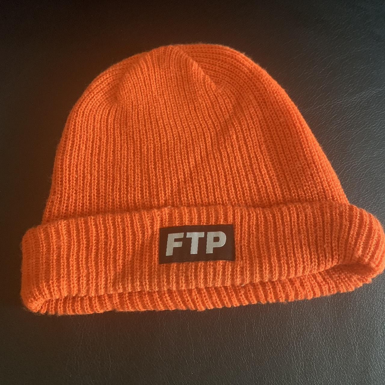 Fuck The Population Orange FTP Beanie Size ONE SIZE - 2 Thumbnail