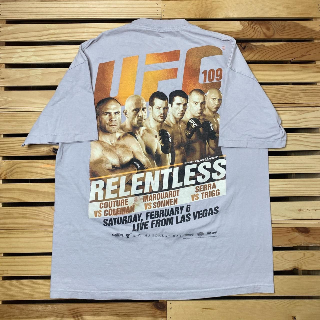 UFC UFC 109 Relentless Couture vs Coleman Purple Tee Size XL Size US XL / EU 56 / 4 - 1 Thumbnail