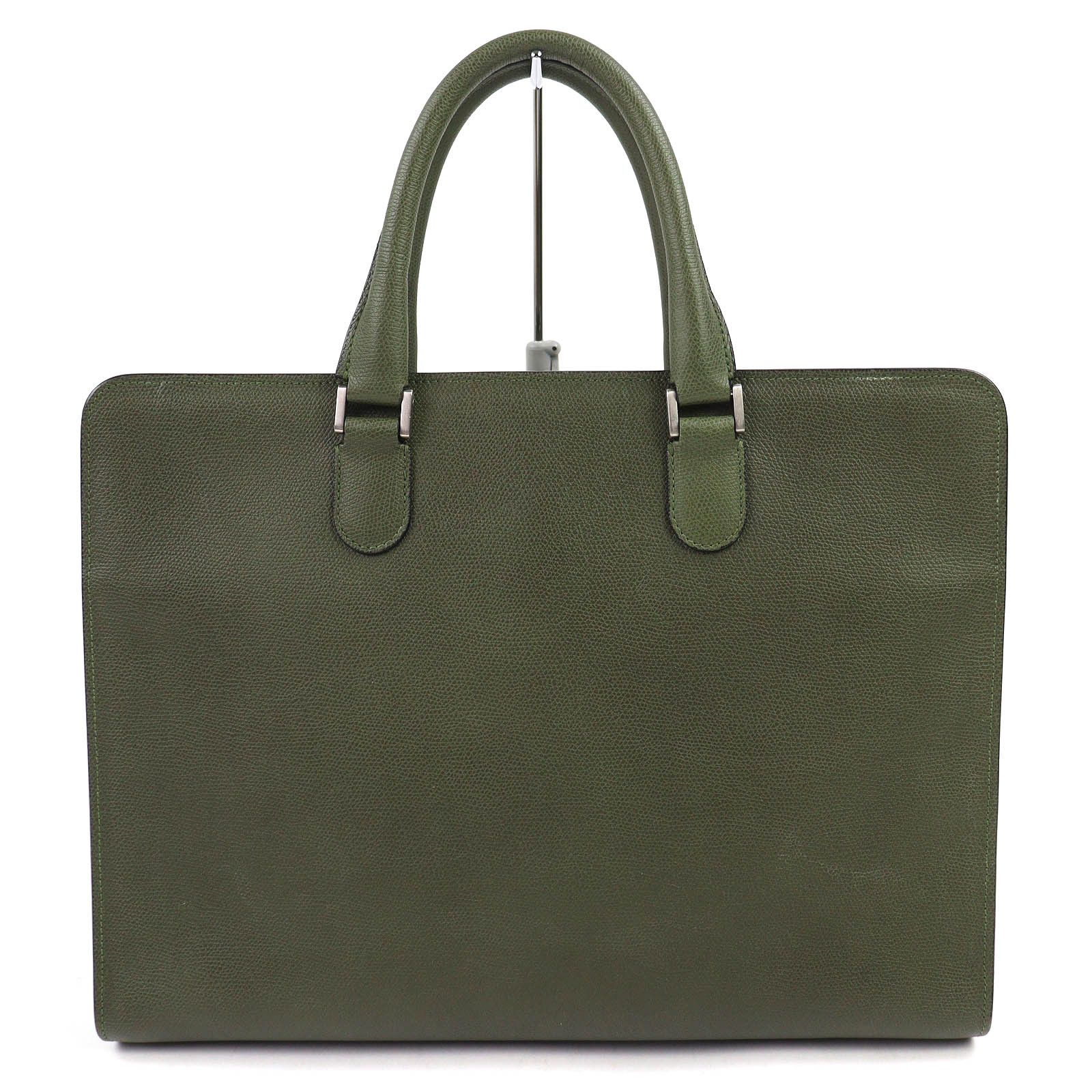 Valextra Valextra Valextra Leather Briefcase Leather Business Bag DUTY FREE for USA Size ONE SIZE - 1 Thumbnail
