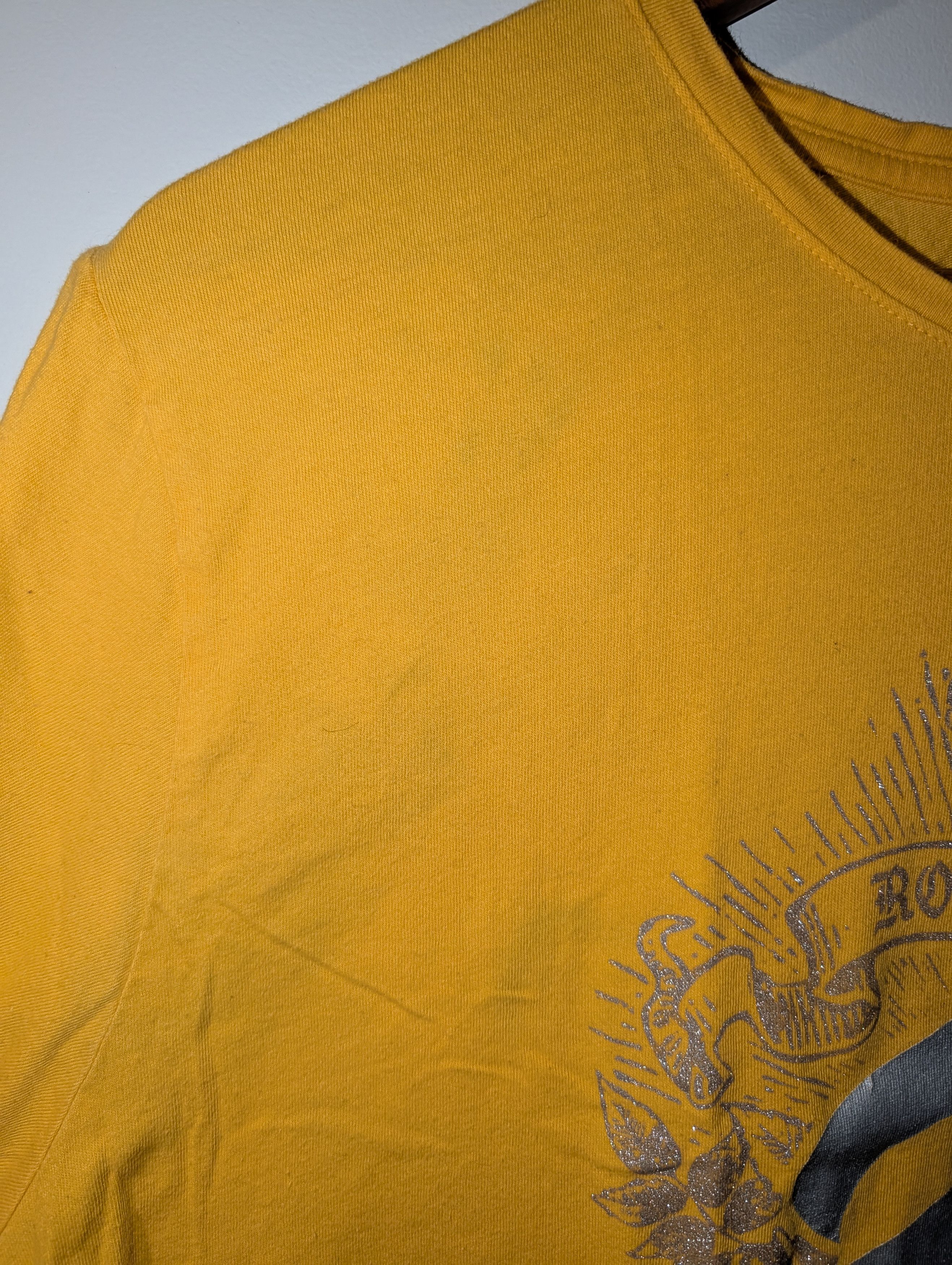 Rocawear Vintage Y2K Rocawear Center Logo Yellow 3X-Large T-Shirt Size 3XL / US 20-22 - 5 Thumbnail