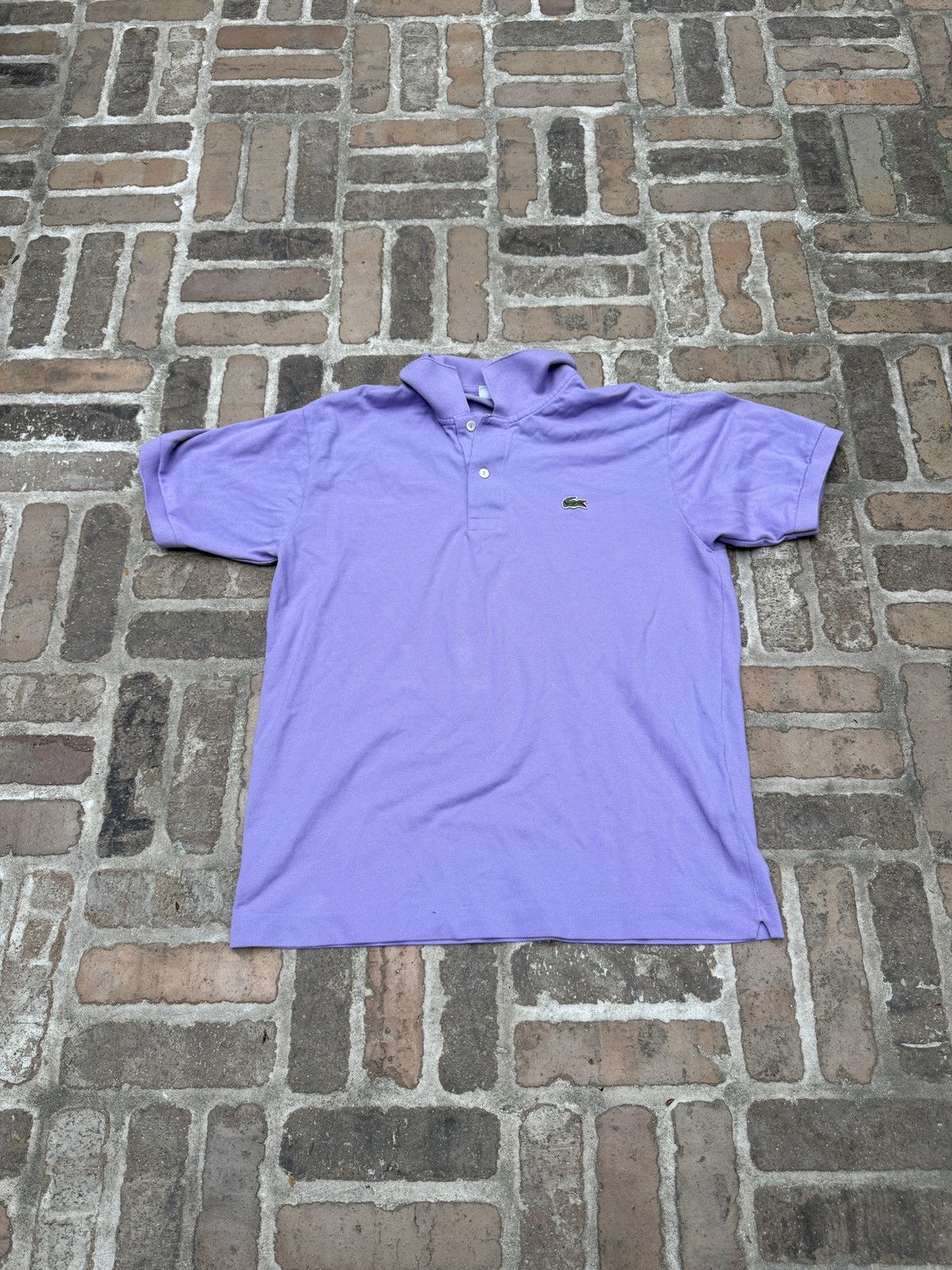 Lavender Lacoste Collared Shirt Polo