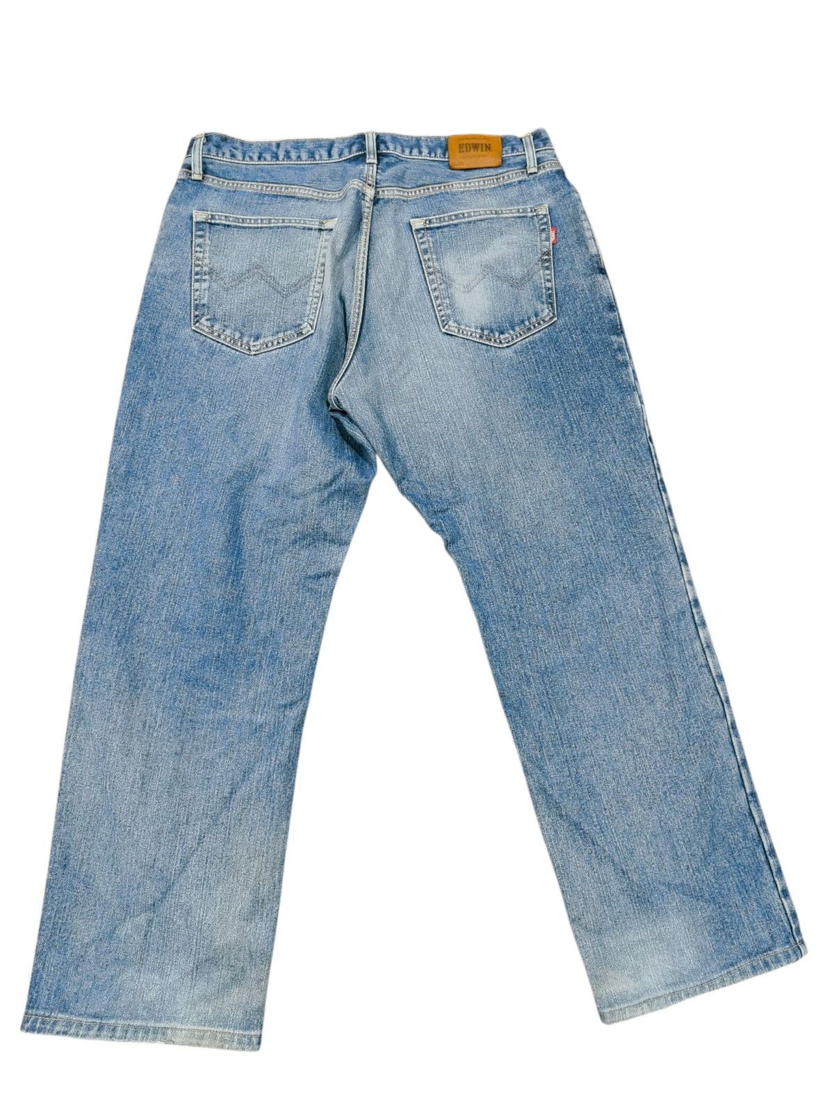Edwin Vintage Edwin E404 Distressed Denim Grunge Rock Size US 37 - 2 Thumbnail