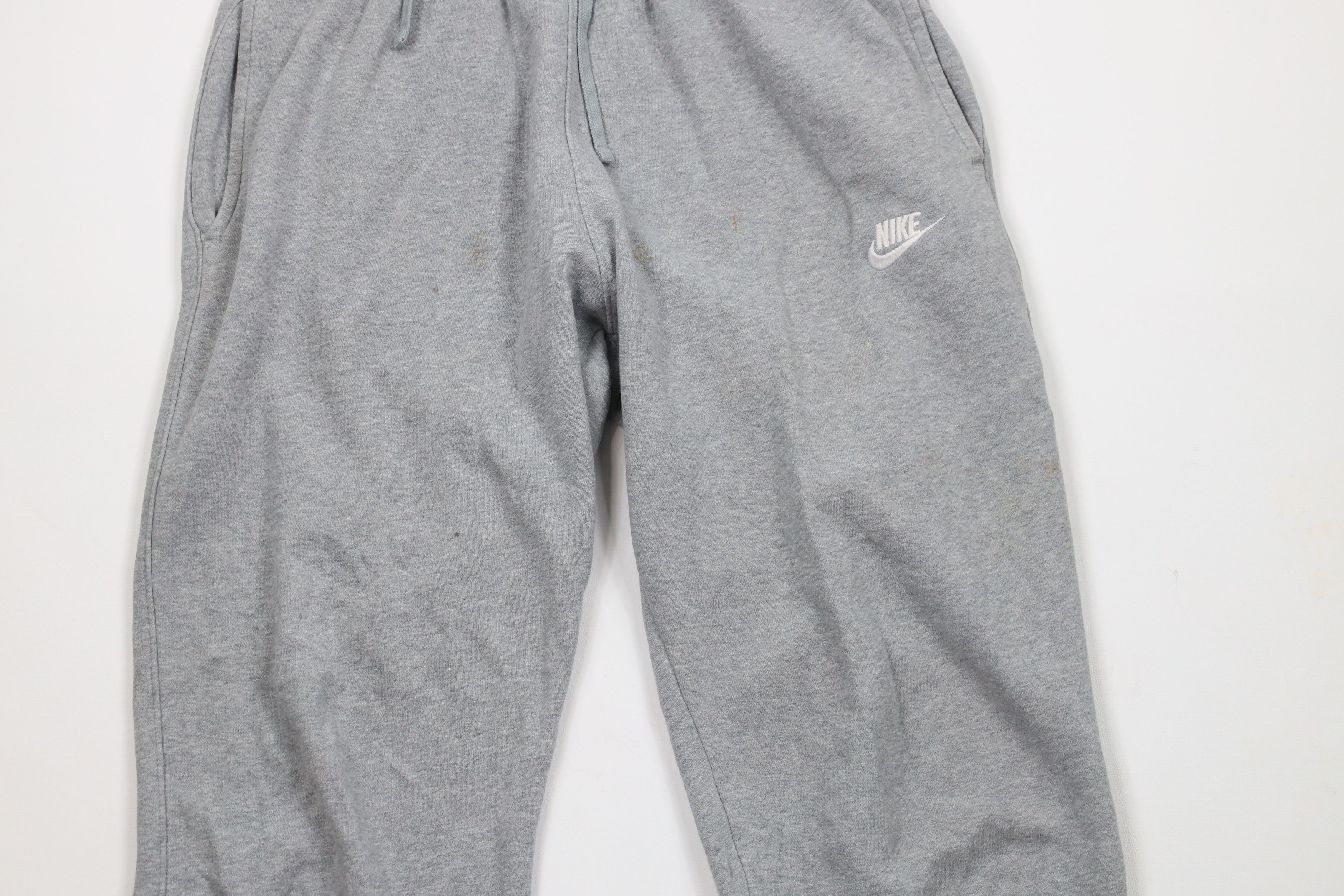 Nike × Vintage Vintage Y2K Nike Travis Scott Mini Swoosh Sweatpants Gray Size US 34 / EU 50 - 3 Thumbnail