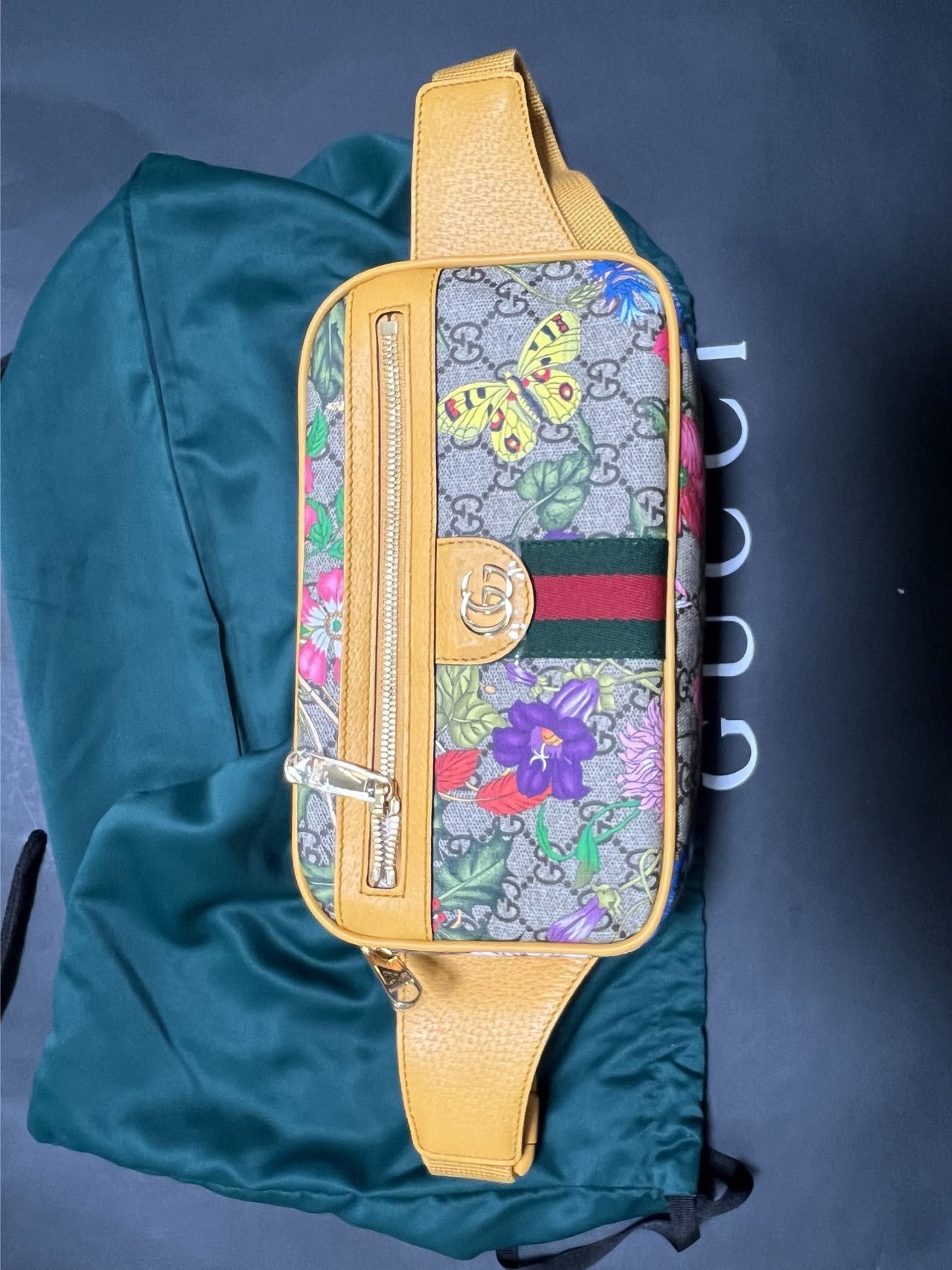 Gucci gucci GG Supreme Monogram Flora Ophidia Belt Bag Multicolor Size ONE SIZE - 1 Thumbnail