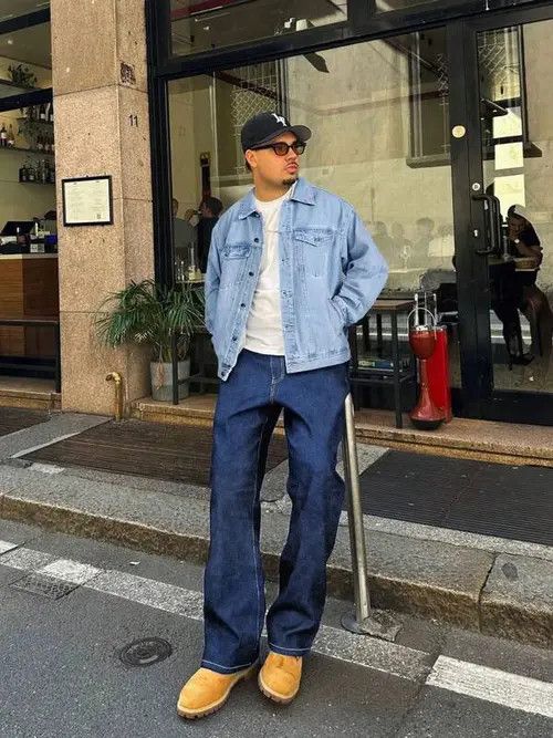 Jean Vintage 2000s Retro Denim Jeans Loose fit Size US 36 / EU 52 - 4 Thumbnail