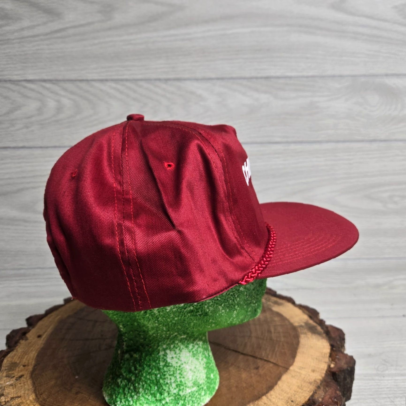 Vintage VINTAGE Dana Chelsea Cap Hat Adult One Size Red Snapback Adjustable Hat Men Red Dana Chelsea PTO's DANA Cap Hat Mens Size ONE SIZE - 2 Thumbnail