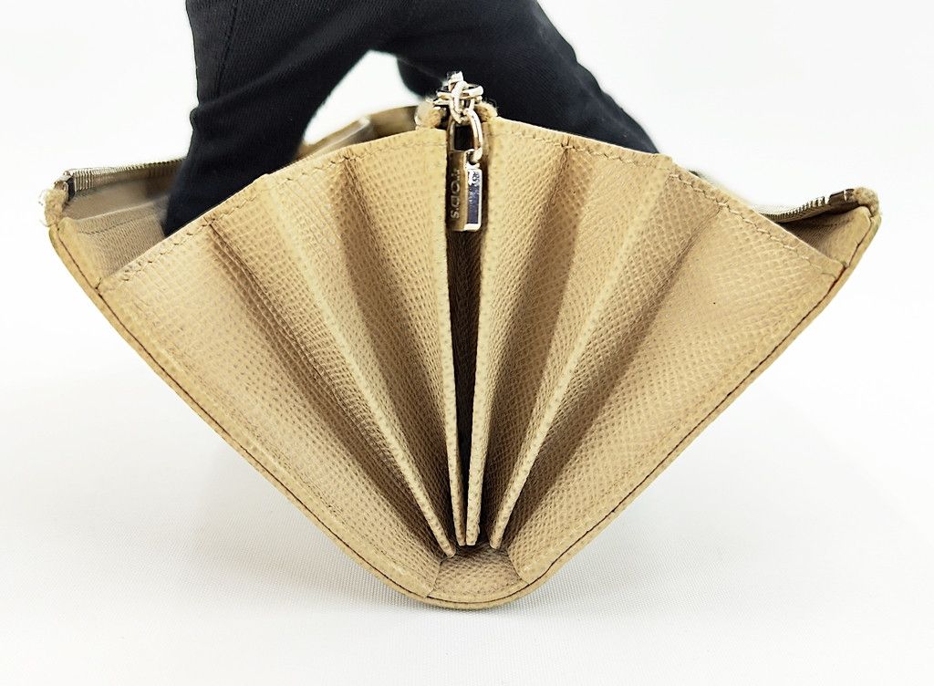 Tod's TOD'S zip around light brown saffiano leather long wallet Size ONE SIZE - 15 Thumbnail